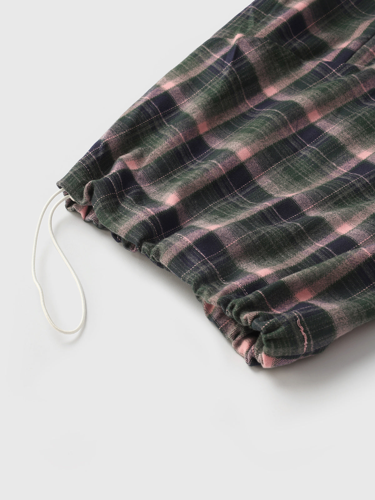 Plaid Ease Pants - Green Pink