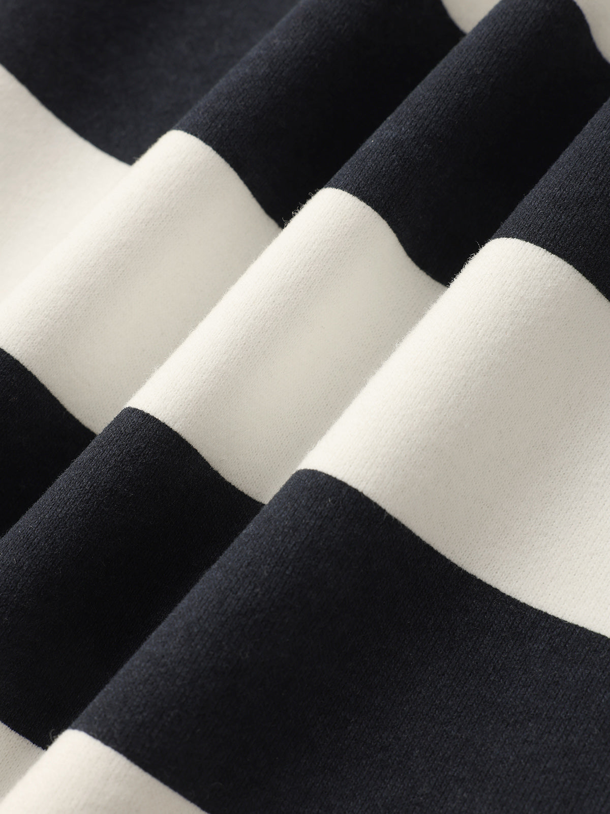 Wide Stripe Pants - Black White