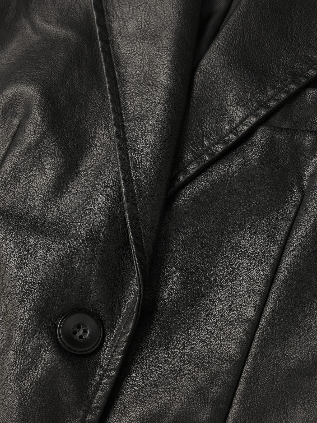Leather Blazer – All Black