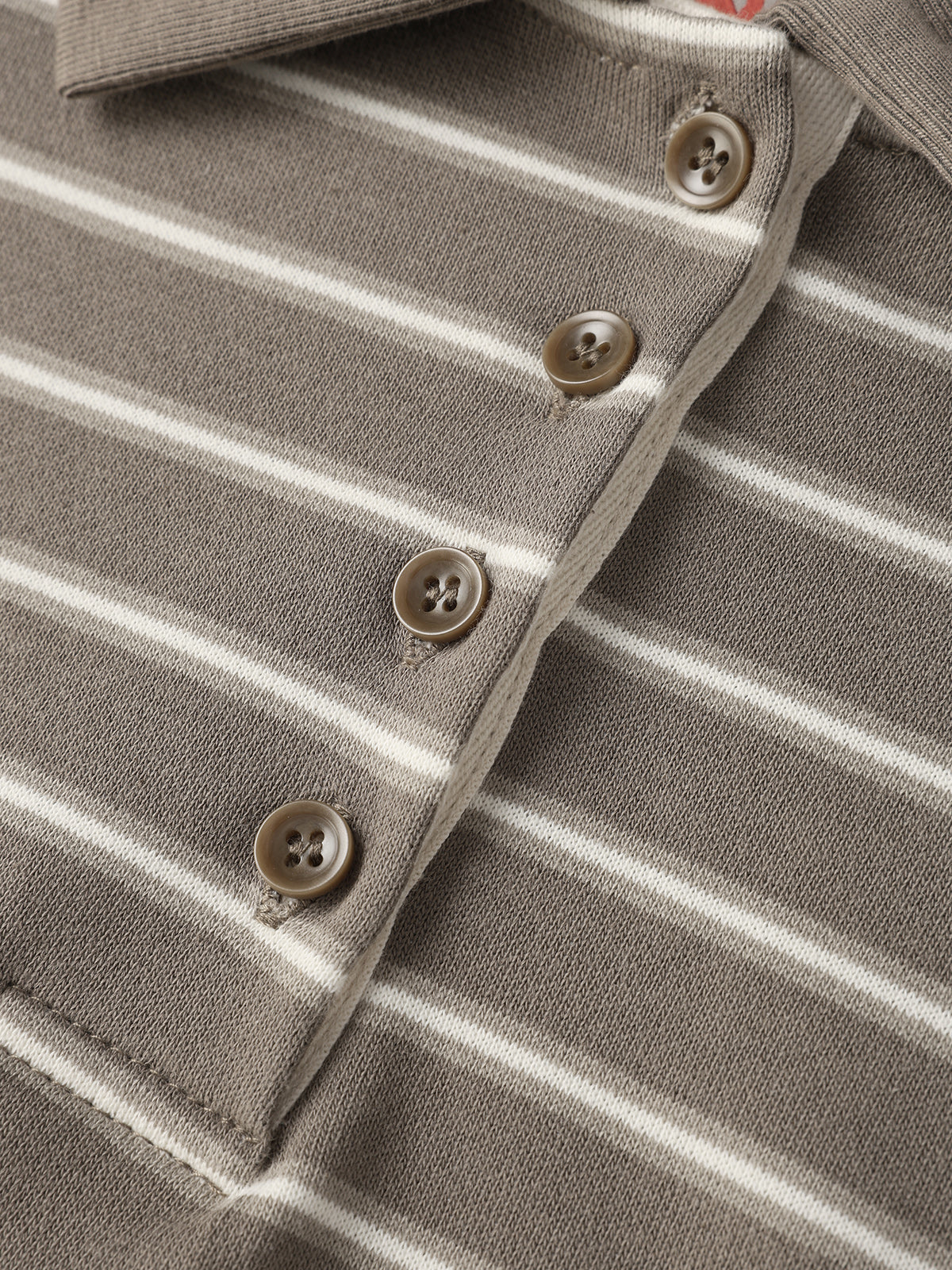 Stripe Mood Sweatshirt - Taupe Brown