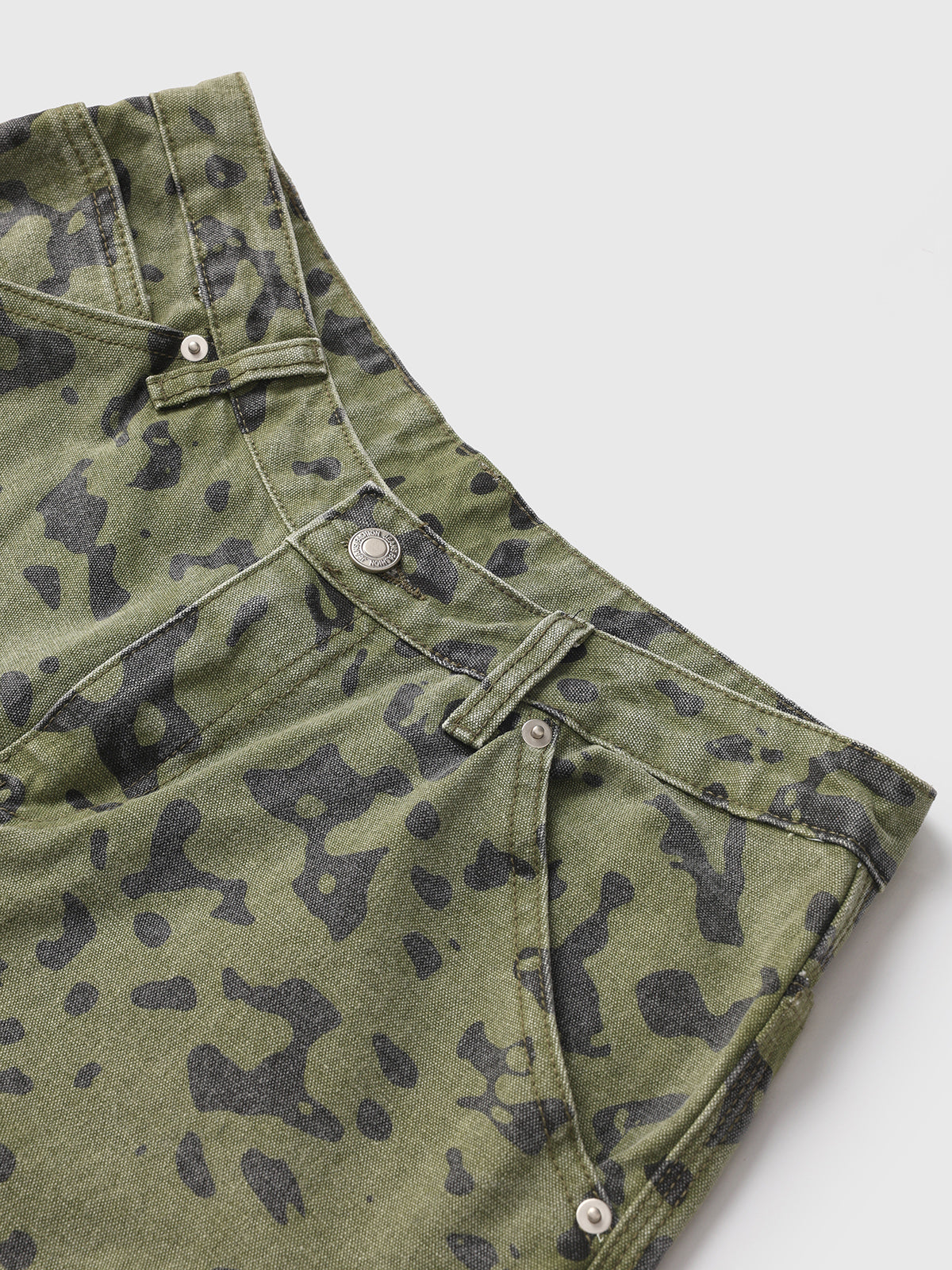 Camo Workwear Pants – Olive Green