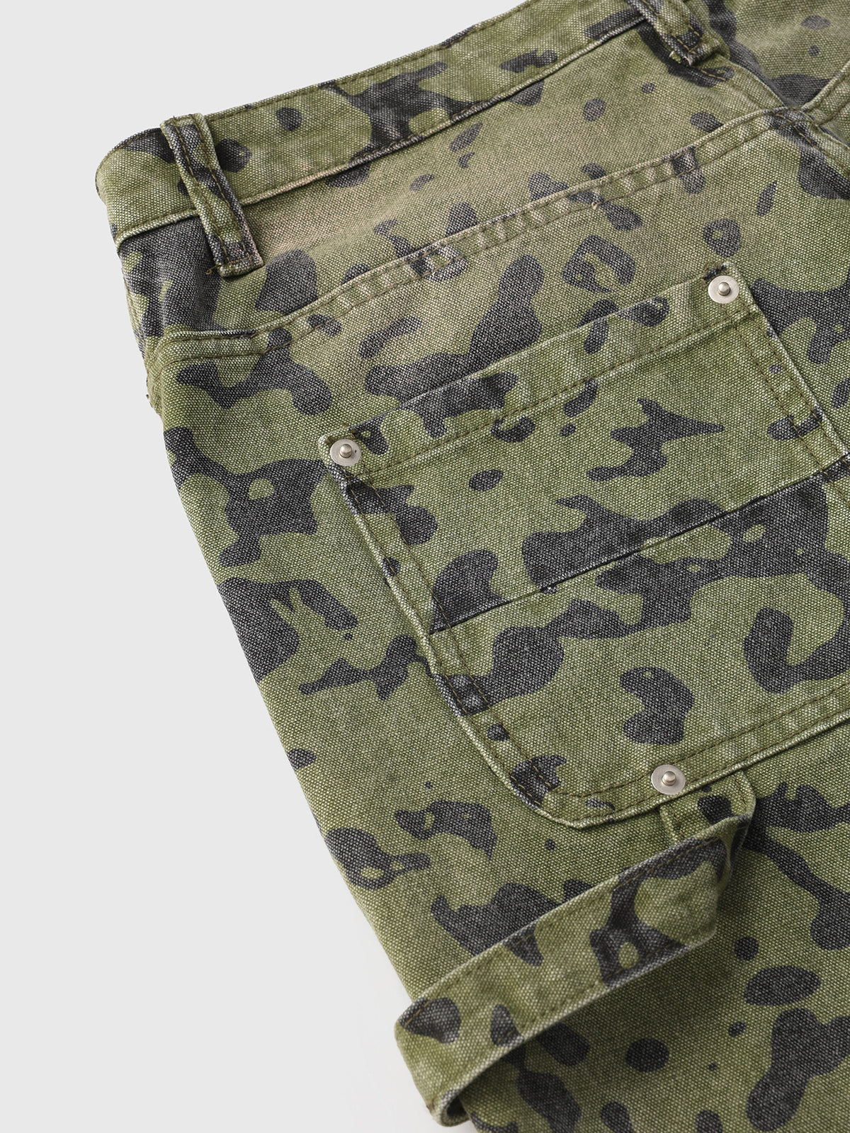 Camo Workwear Pants – Olive Green