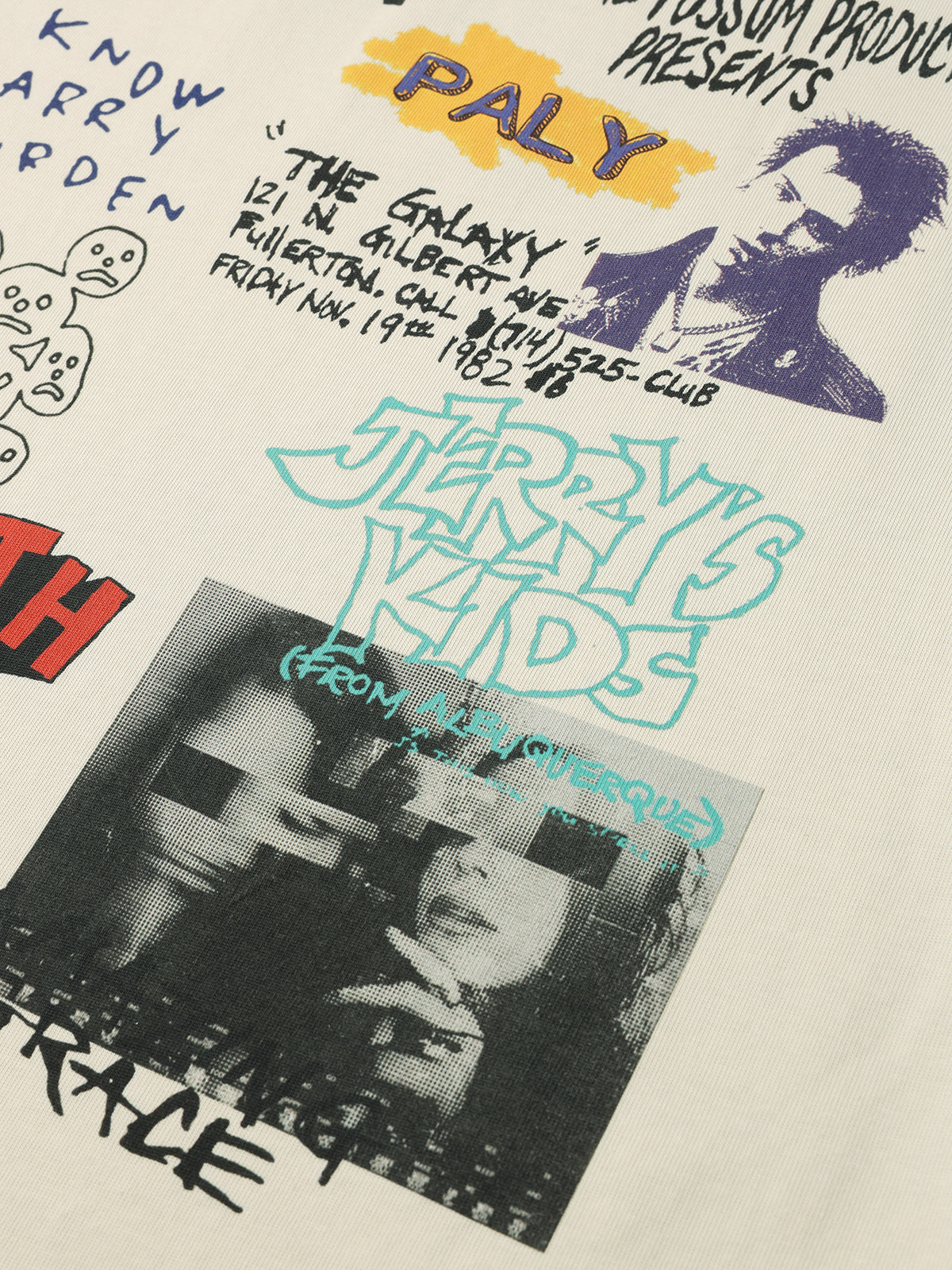 Poster Wall Sweatshirt - Cream Multi