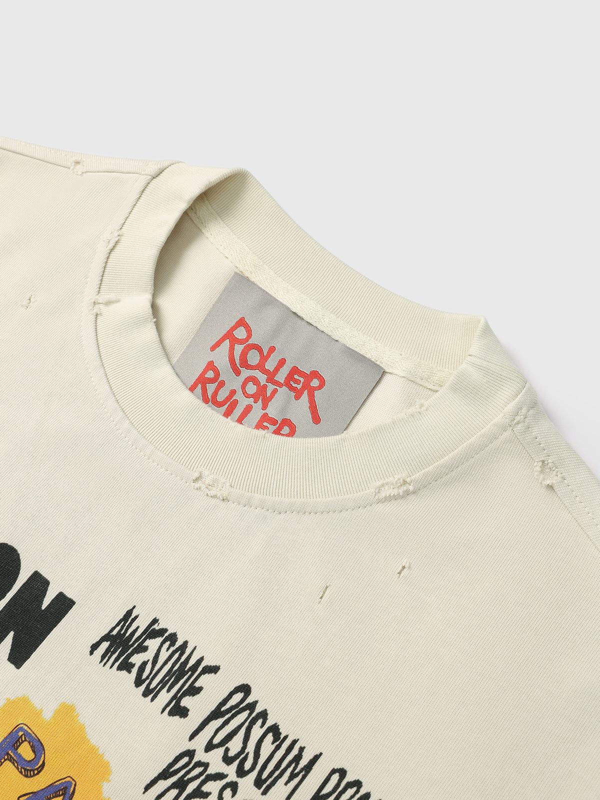 Poster Wall Sweatshirt - Cream Multi