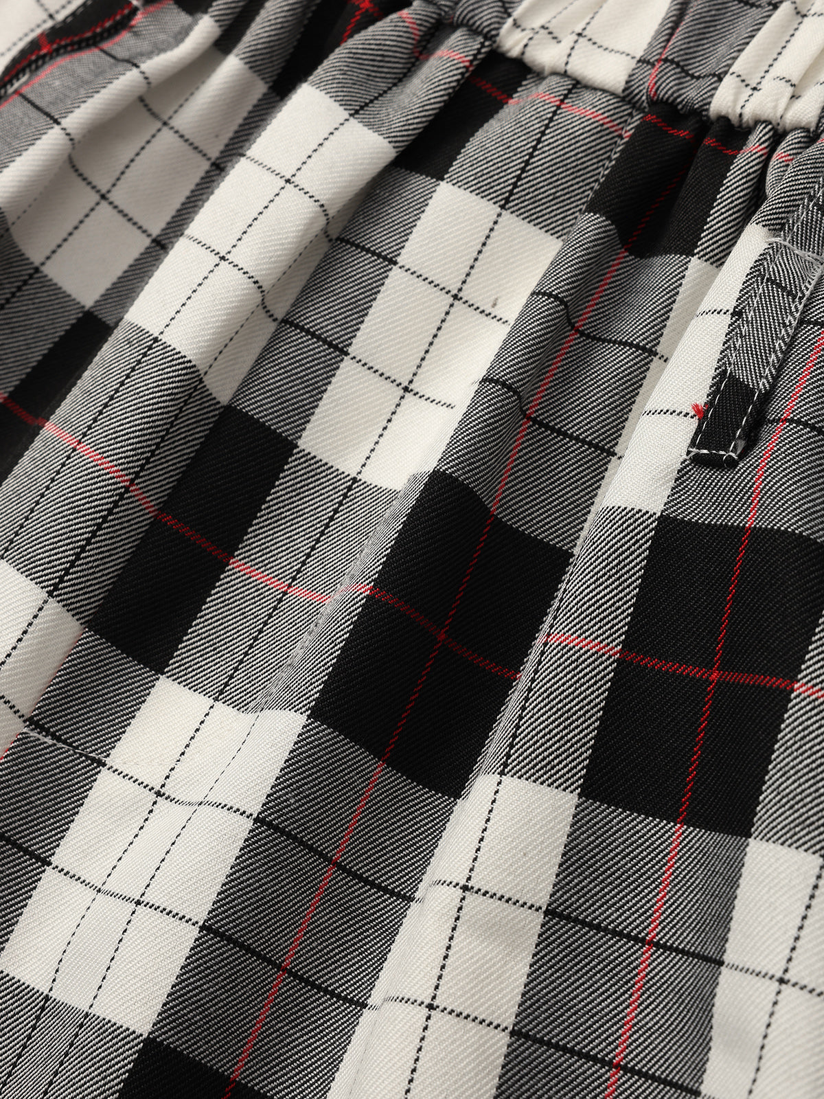 Gridwalk Wide Pants - Black White