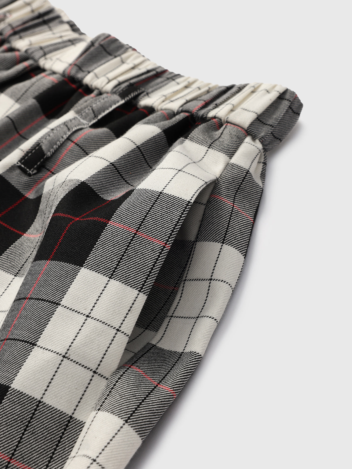 Gridwalk Wide Pants - Black White