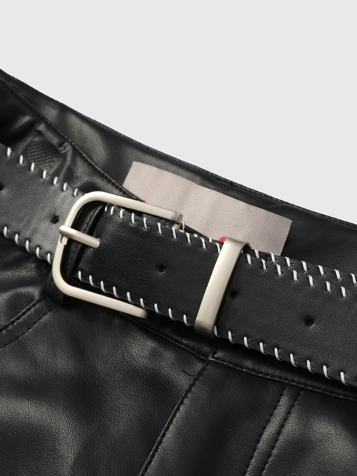 Lockstep Leather Shorts - Black Ink