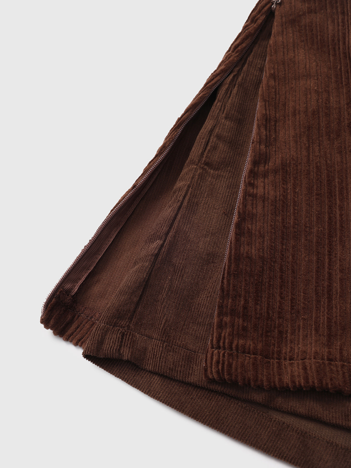 Velvet Trace Skirt – Cocoa Brown