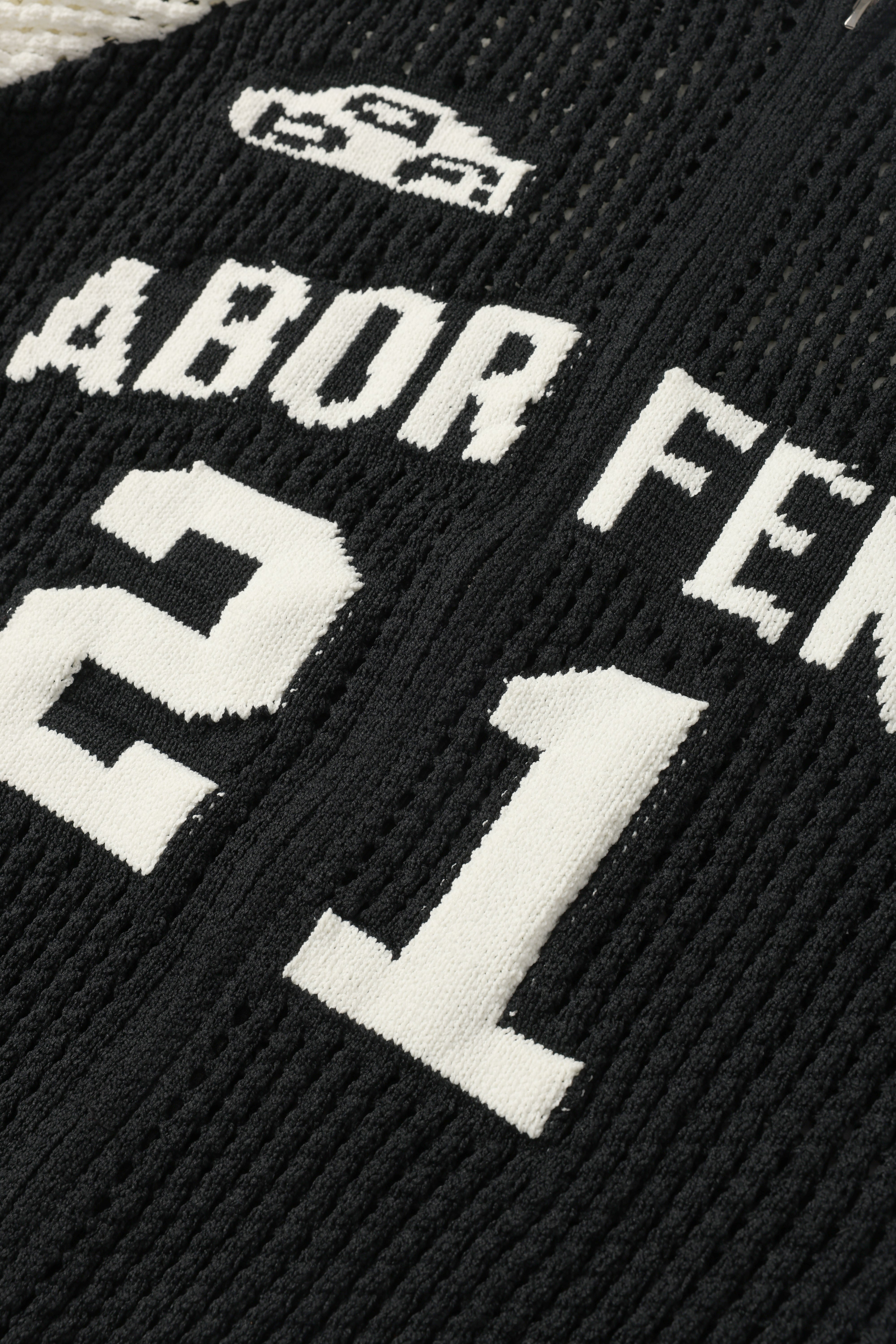 Mesh Varsity Zip Jacket – Bold Black