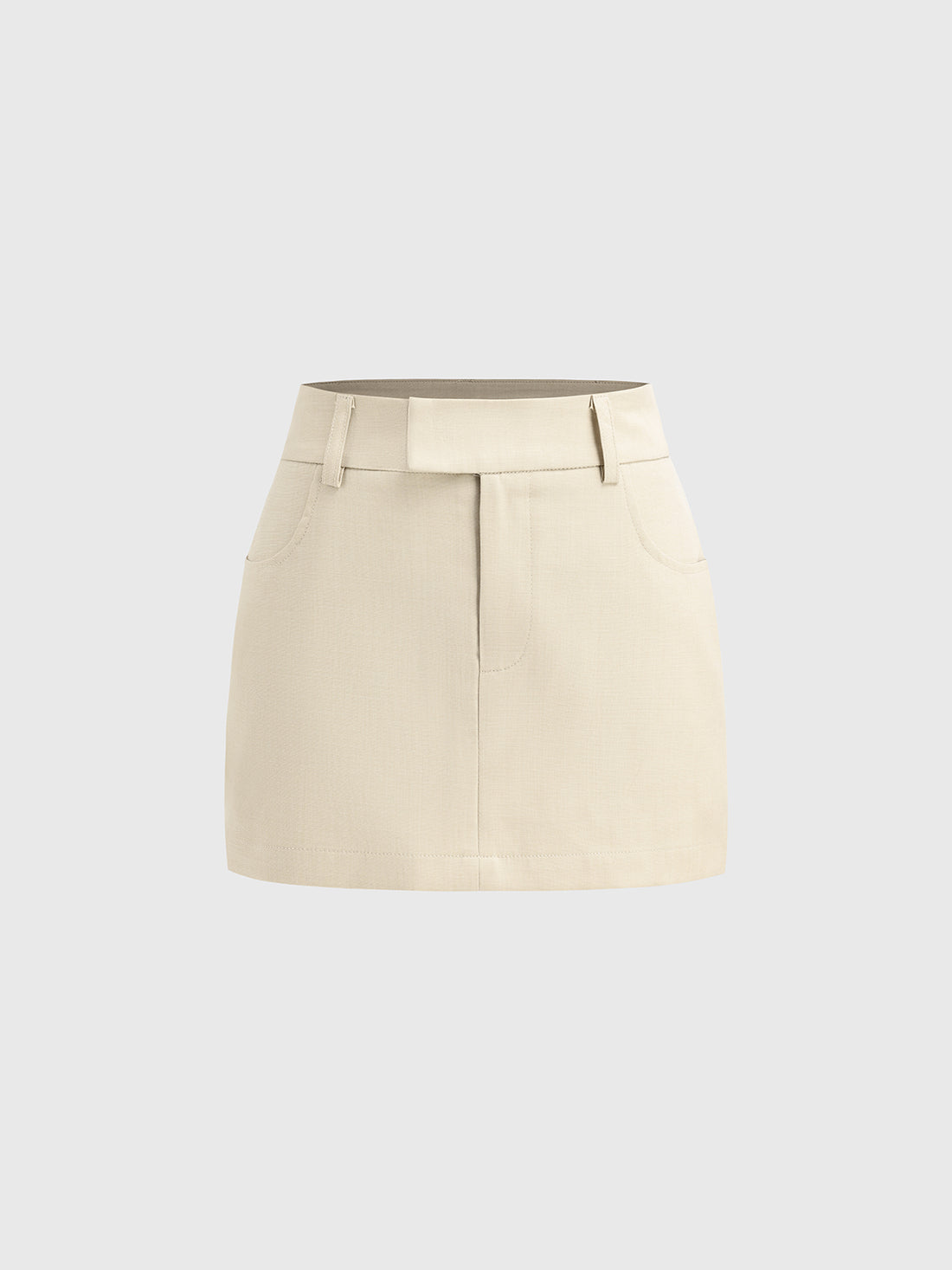 Shortlist Mini Skirt - Crisp Beige