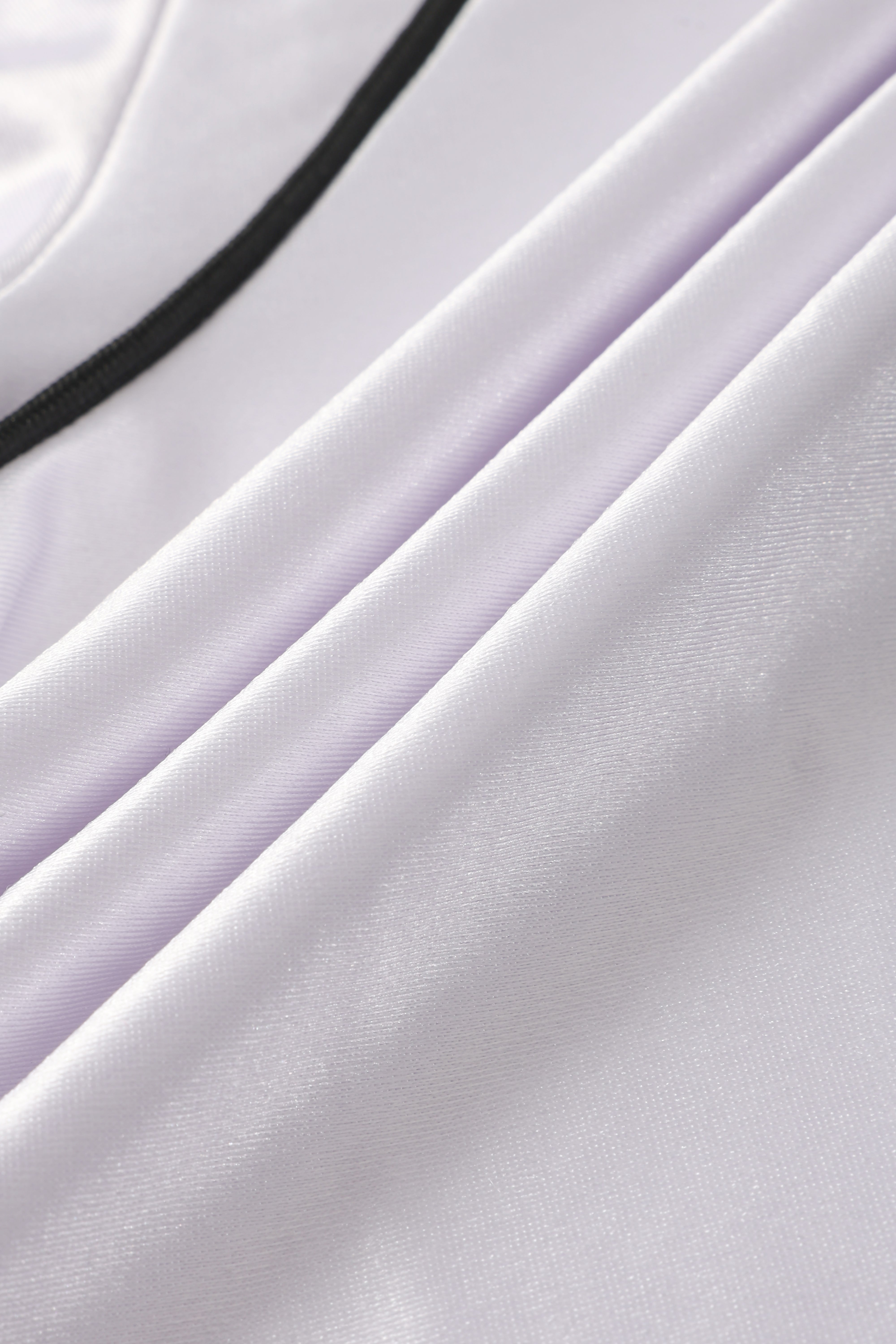 Oversized Sports Jersey Shirt – White Black
