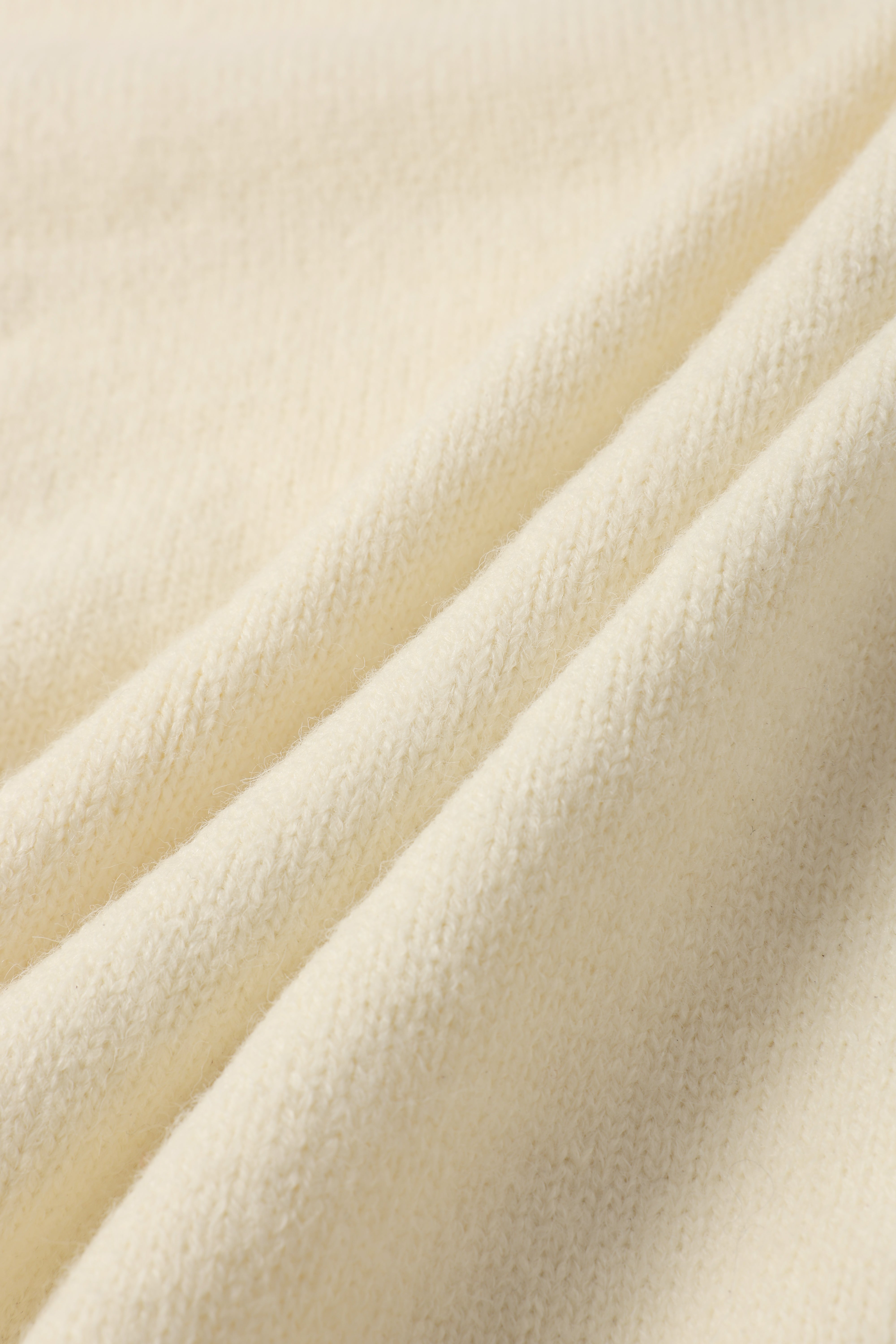 Collegiate V-Neck Sweater – Cream Burgundy