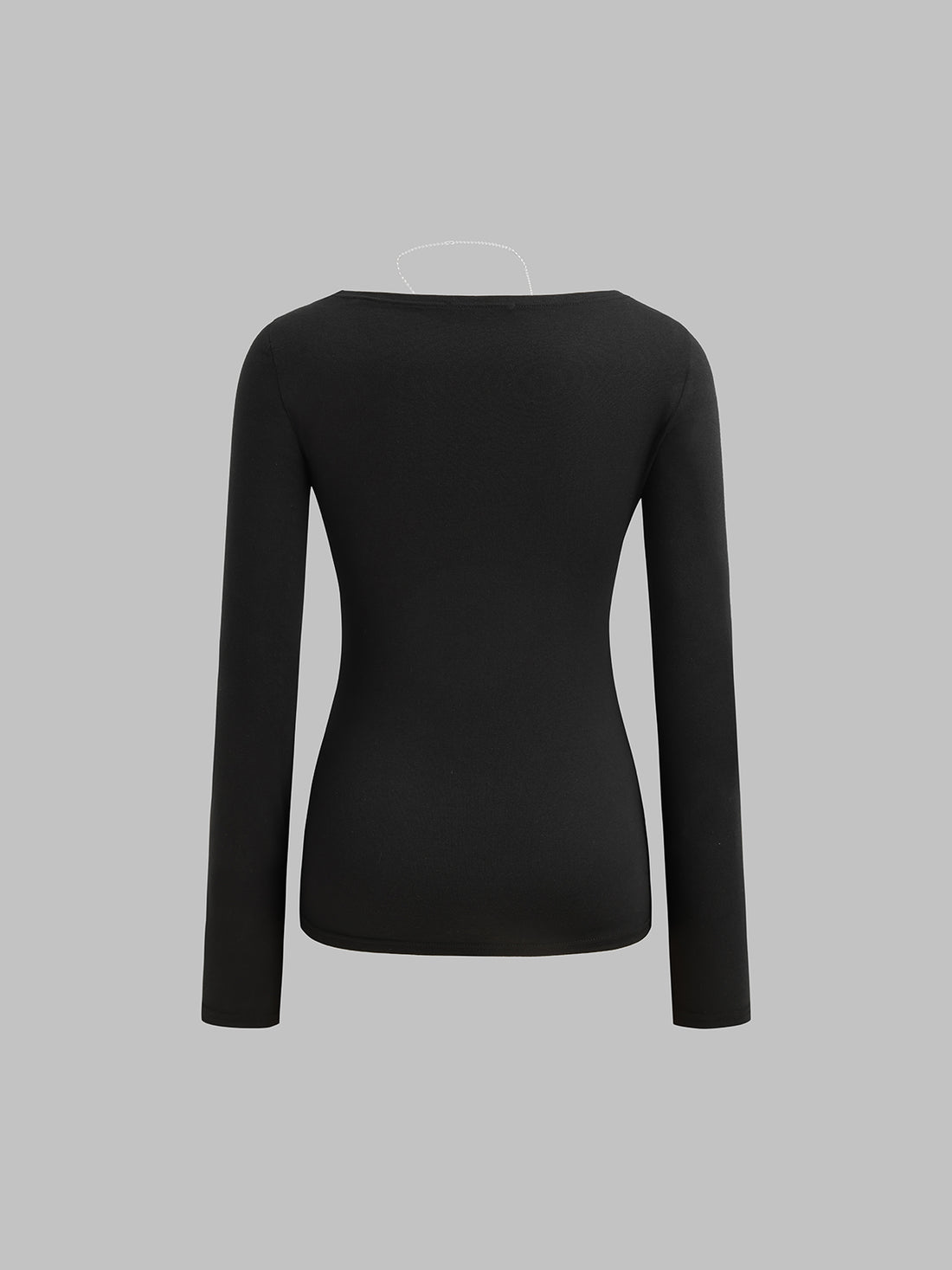 Leopard Crossline Beads Longsleeve Tee - Shadow Black