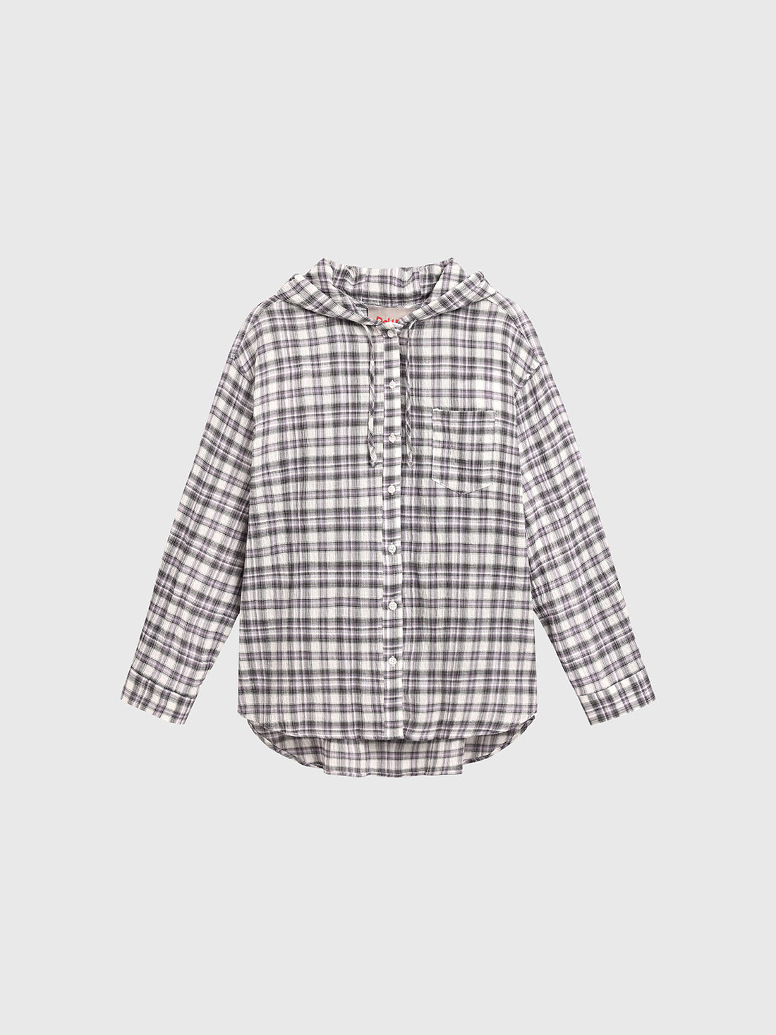 Cafeteria Check Shirt - White Purple