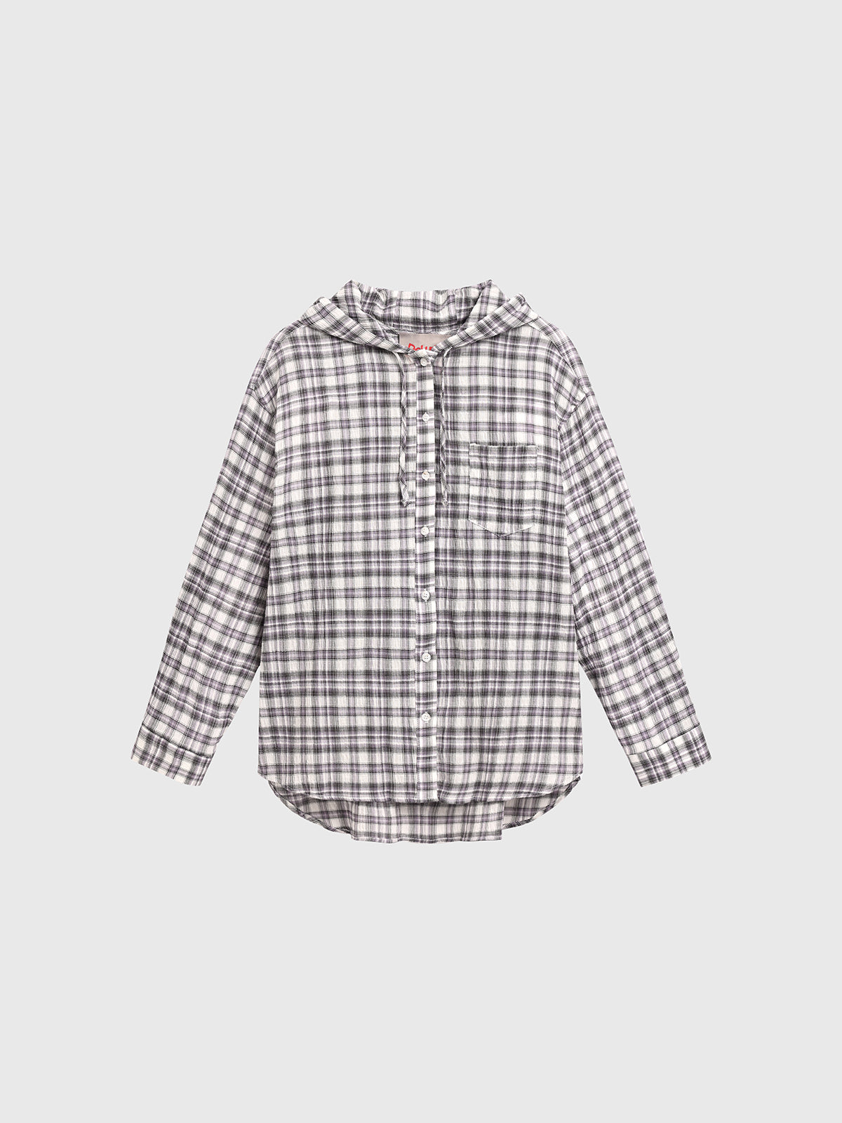 Cafeteria Check Shirt - White Purple