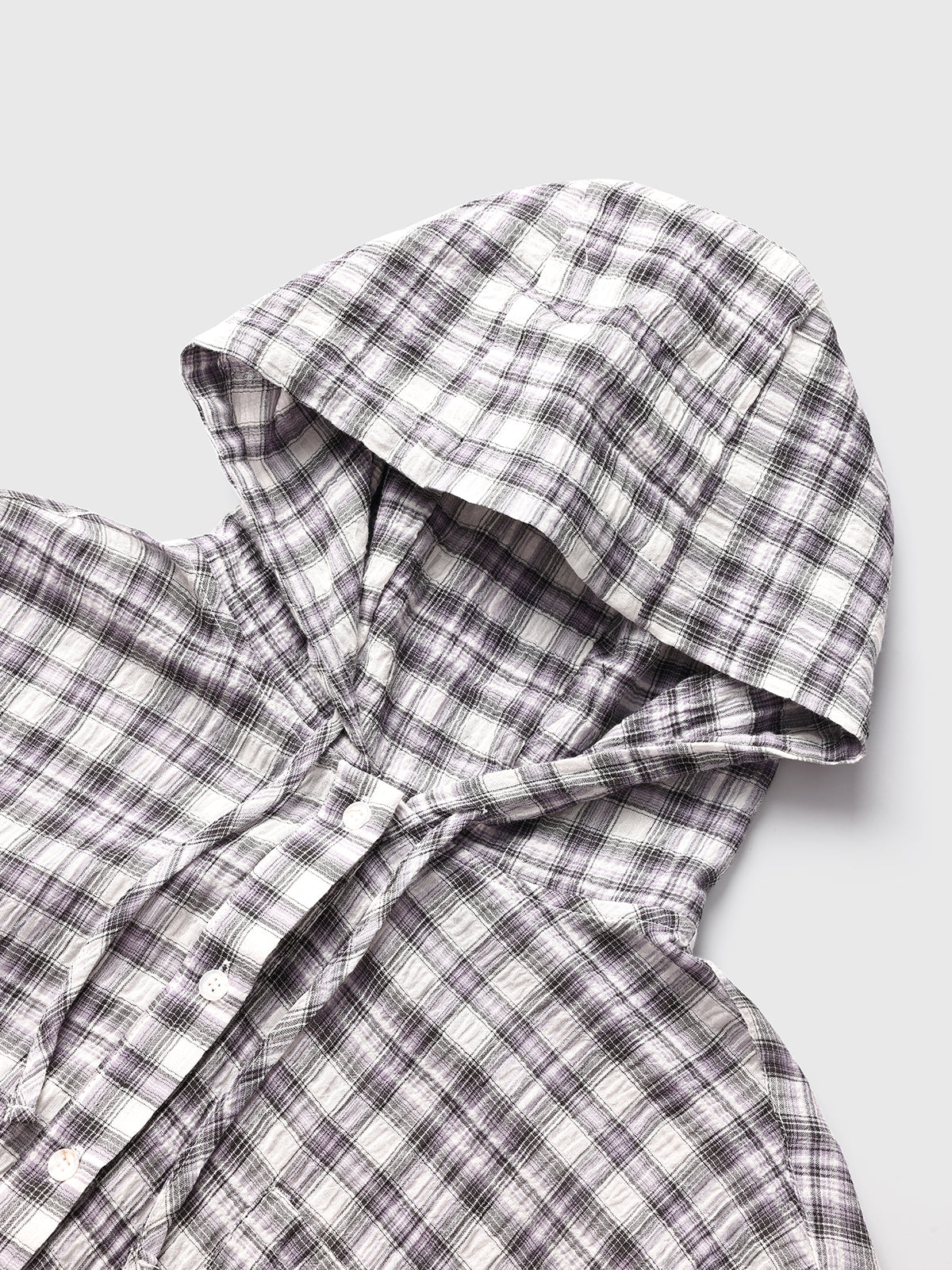 Cafeteria Check Shirt - White Purple