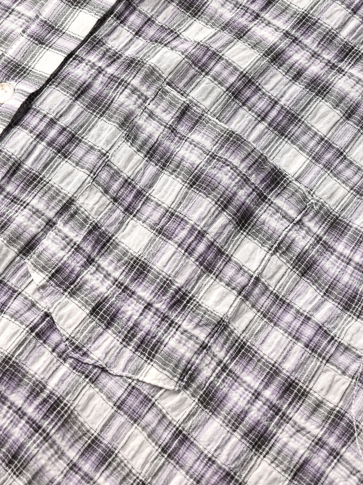 Cafeteria Check Shirt - White Purple