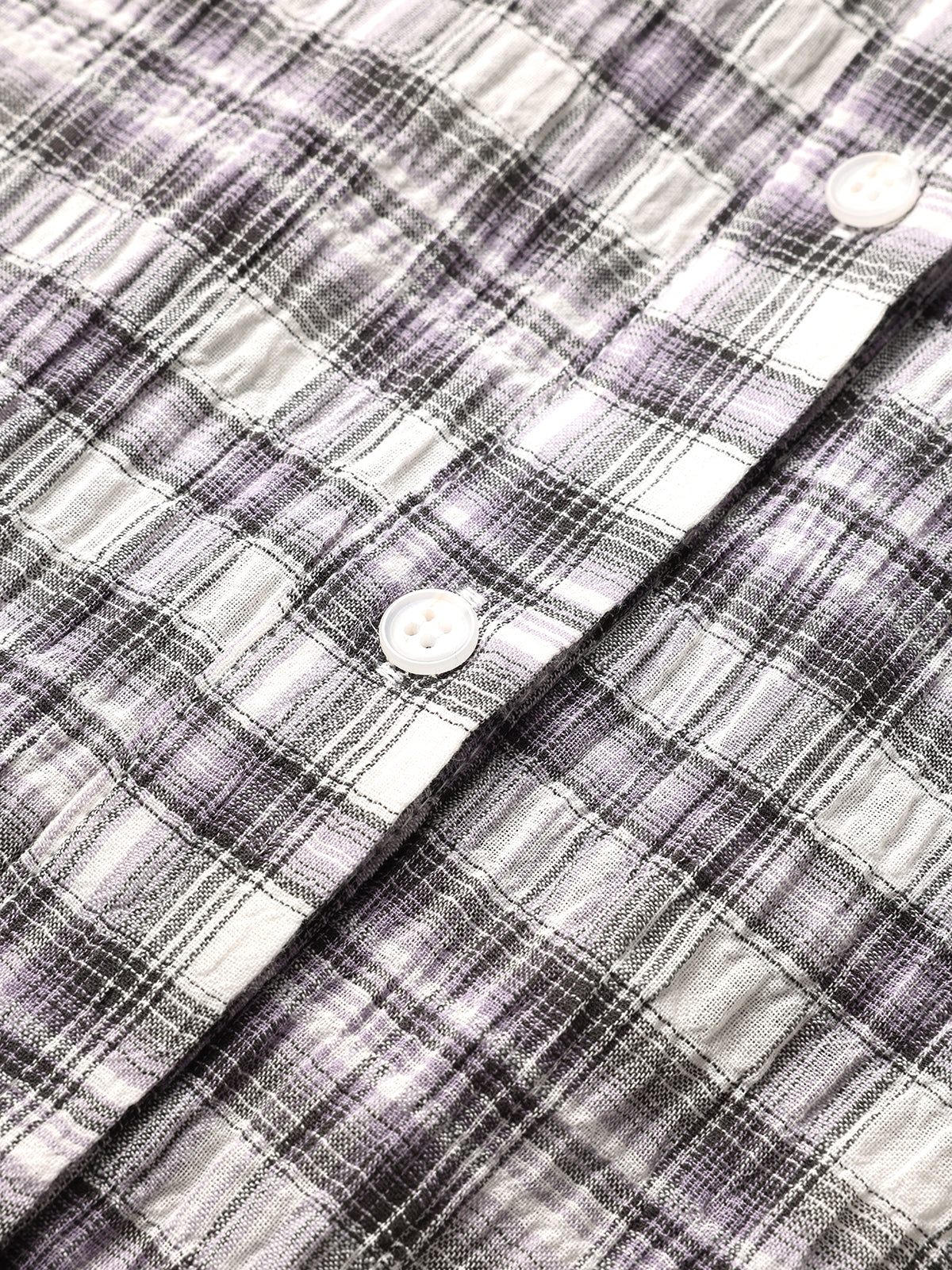 Cafeteria Check Shirt - White Purple