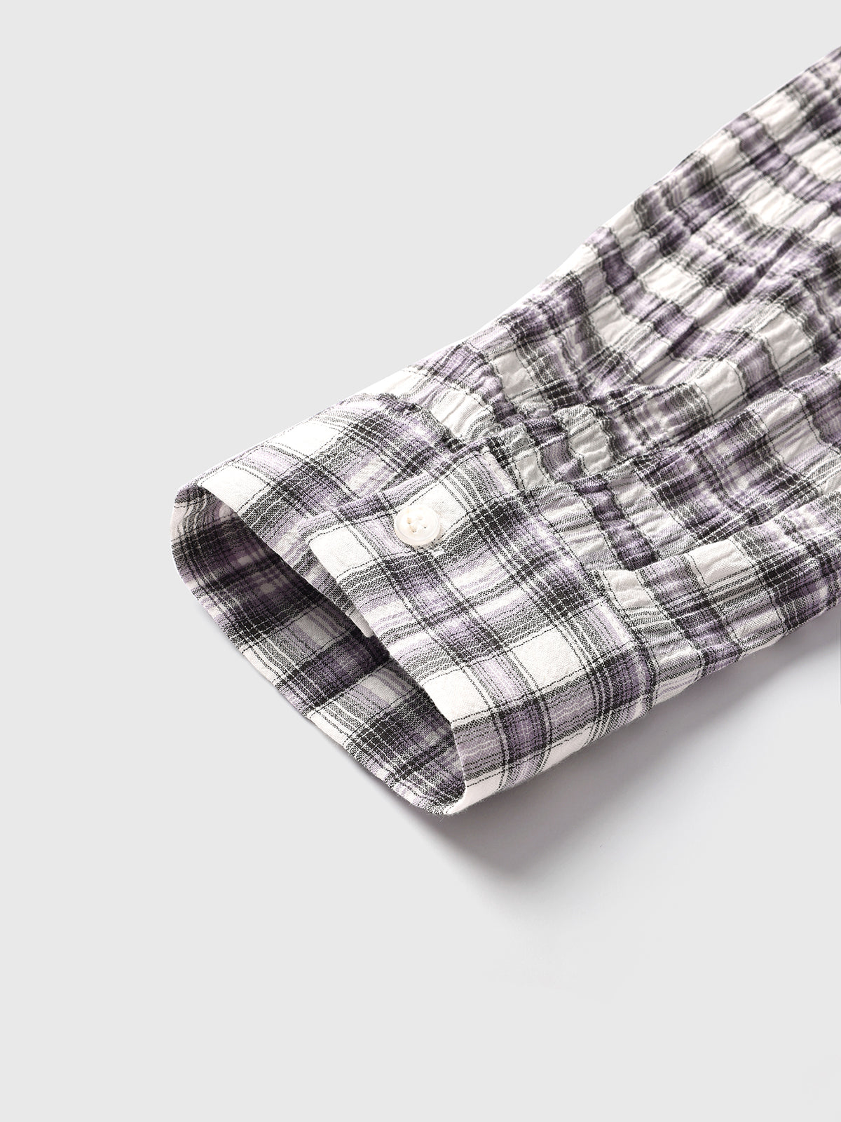 Cafeteria Check Shirt - White Purple