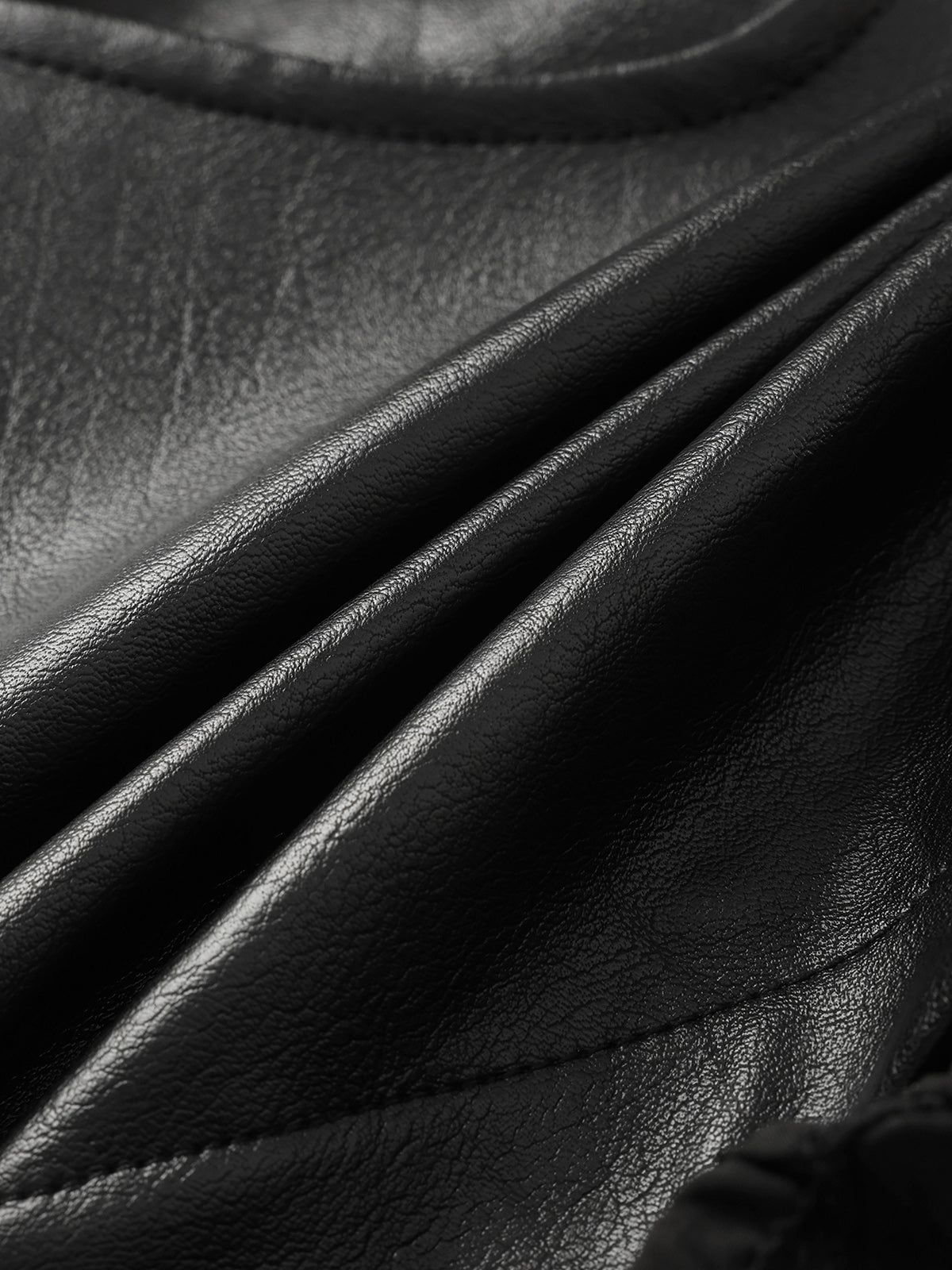 Faux Leather Mini Skirt – Classic Black