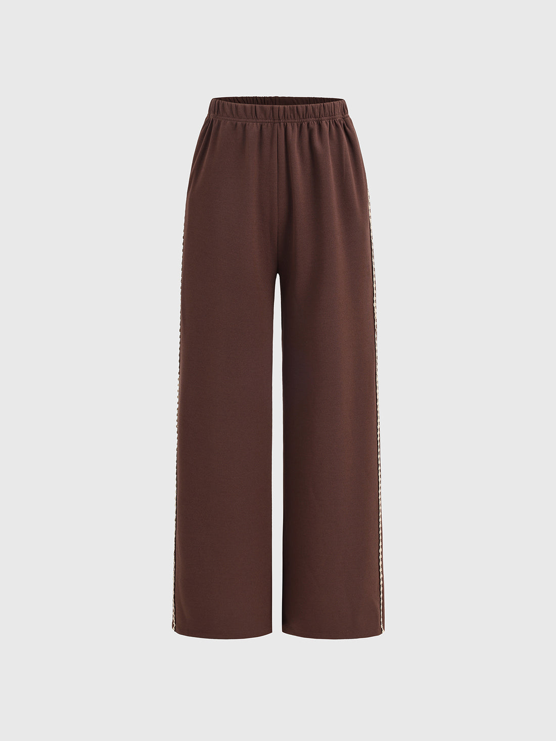 Rushstripe Knit Pants – Mocha Stripe