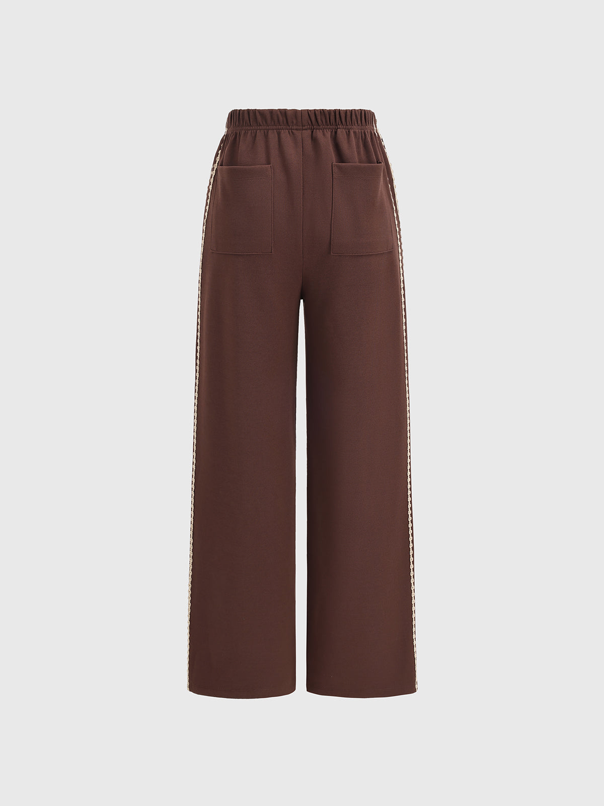 Rushstripe Knit Pants – Mocha Stripe