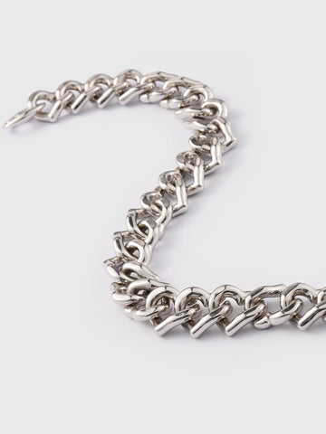 Watch Your Distance Necklace – Silver Heart