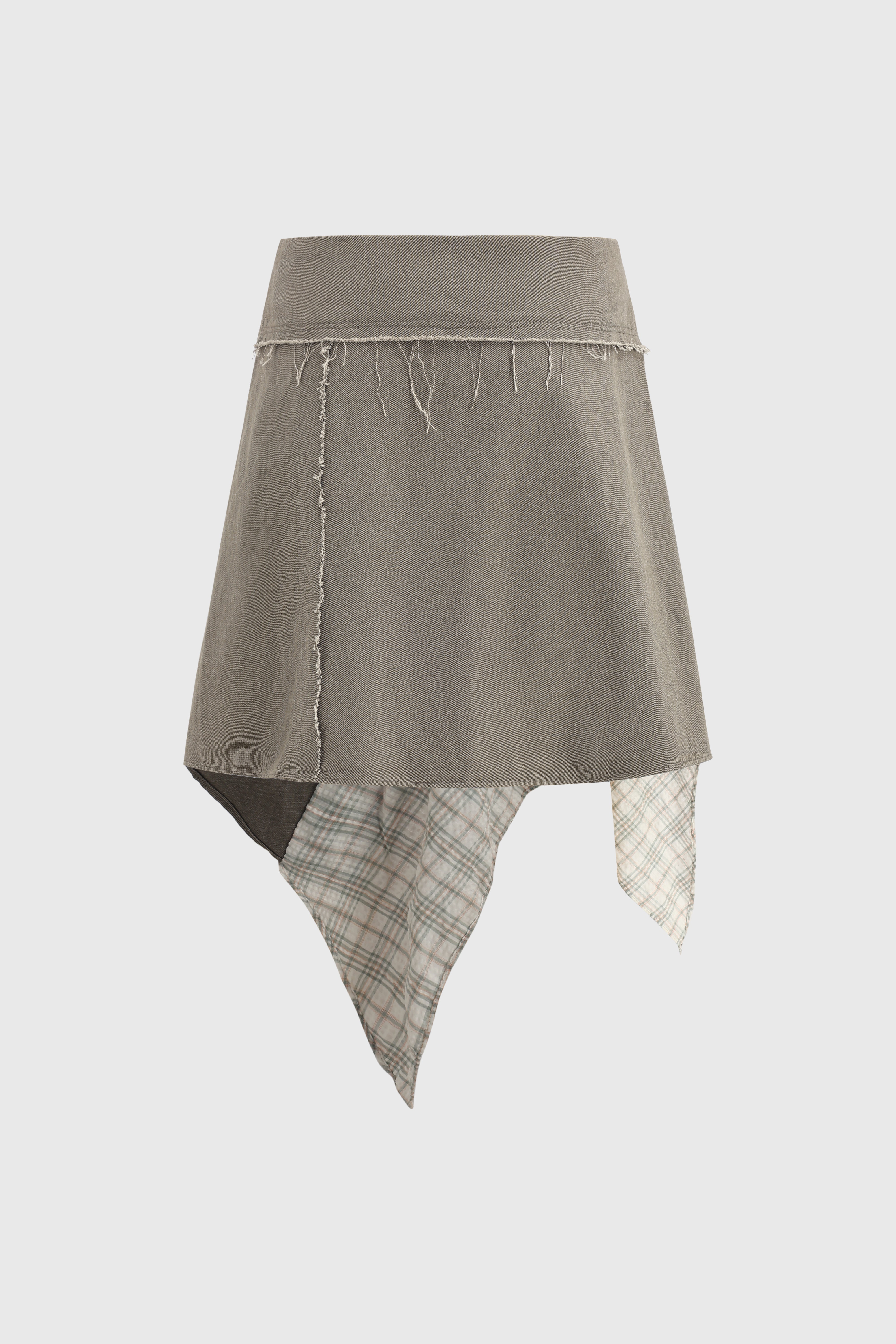 Mismatch Drift Skirt - Oat Olive