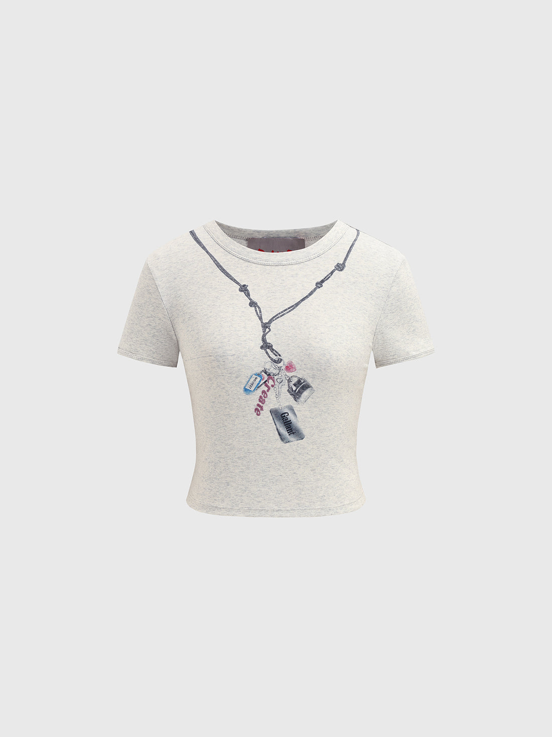 Thread Drop Tee – Mist Heather