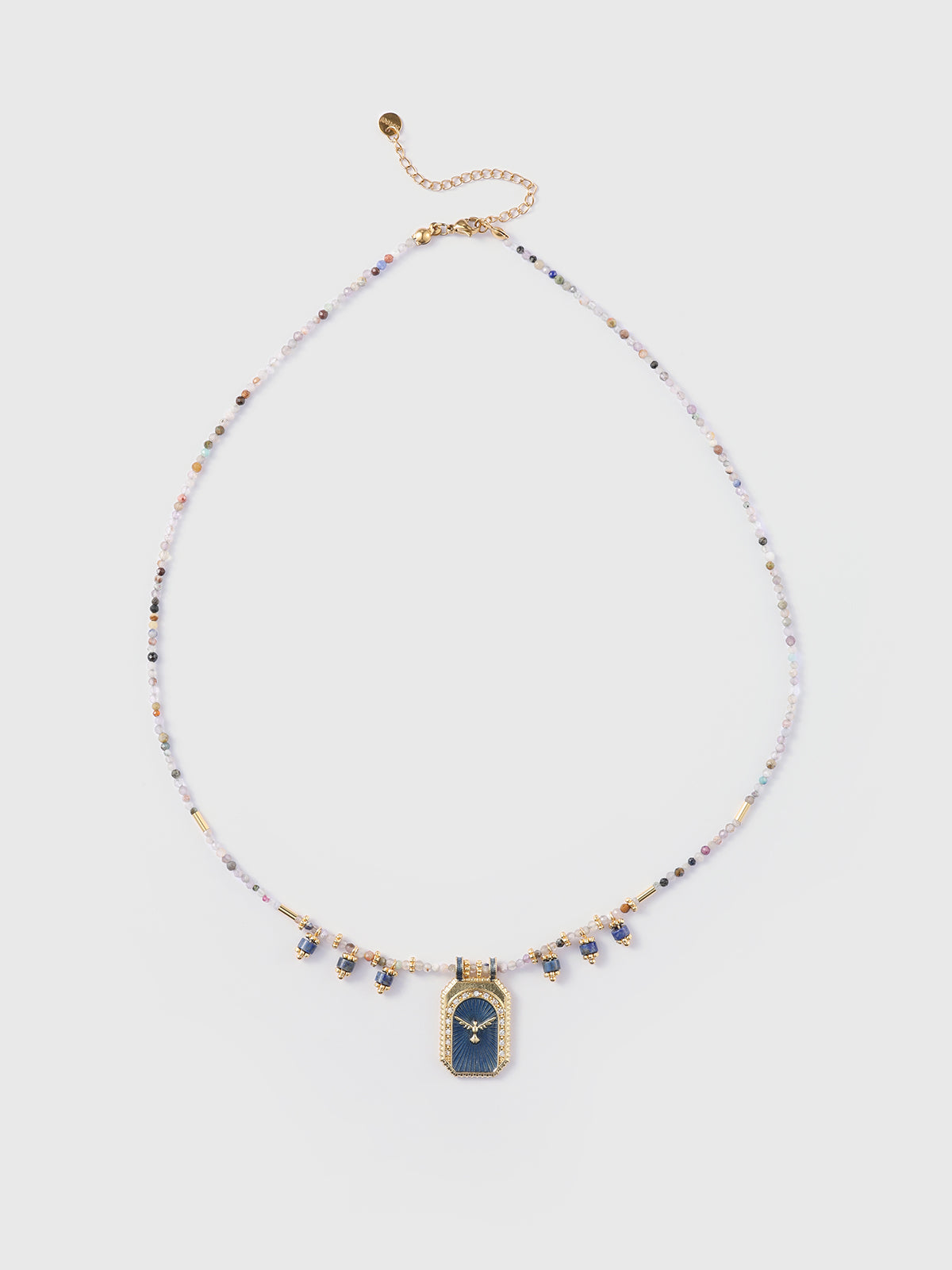 Afterthought Charm Necklace – Mixed Navy