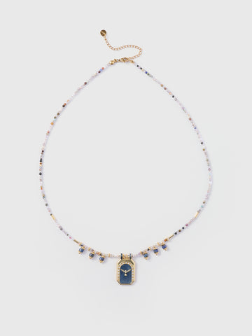 Afterthought Charm Necklace – Mixed Navy