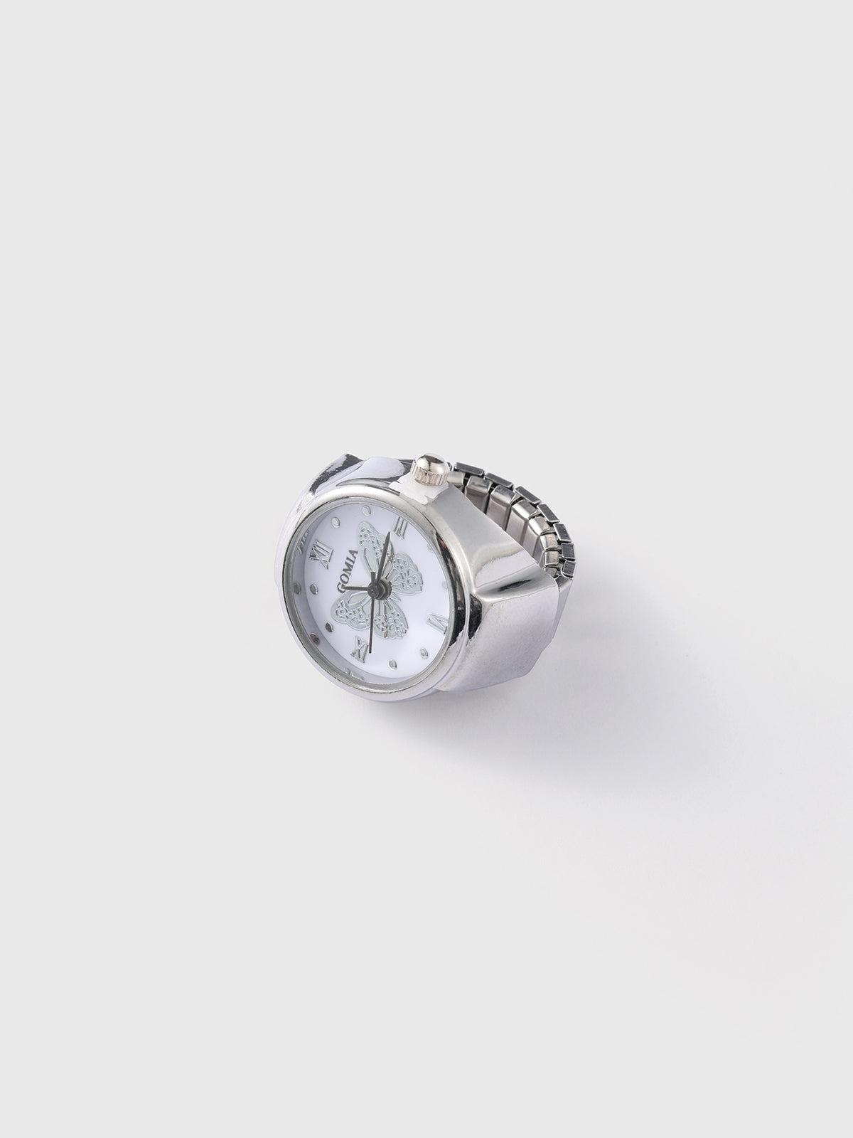 On Your Time Ring – Silver Butterfly