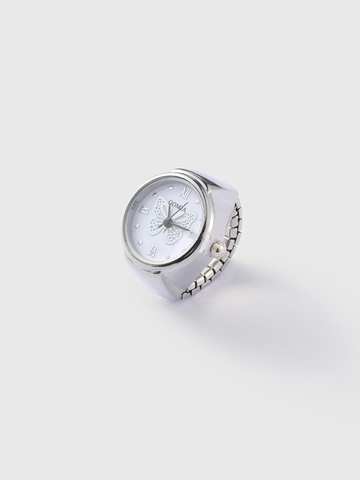 On Your Time Ring – Silver Butterfly