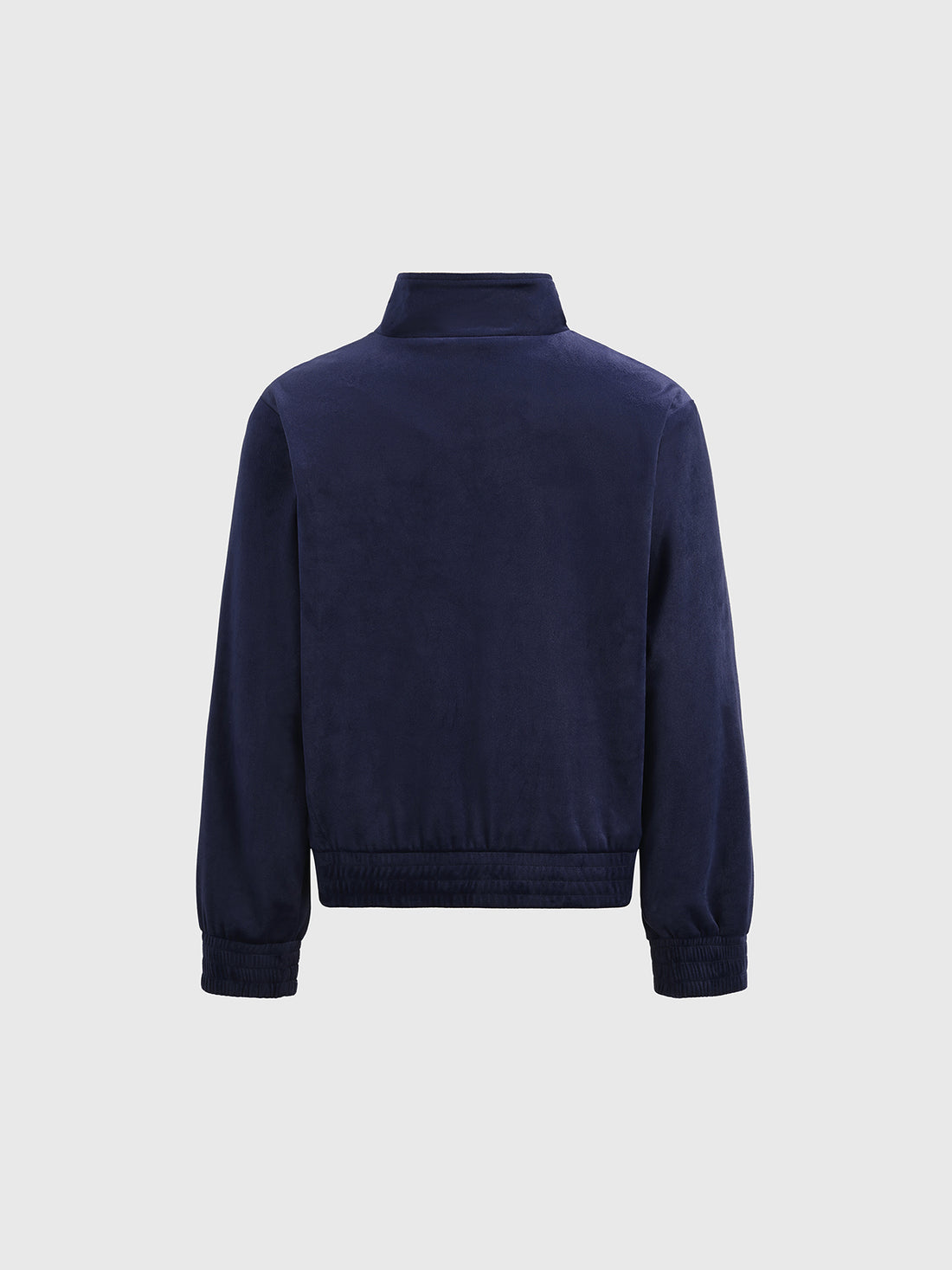 Parallel Lines Zip Jacket – Navy Blue