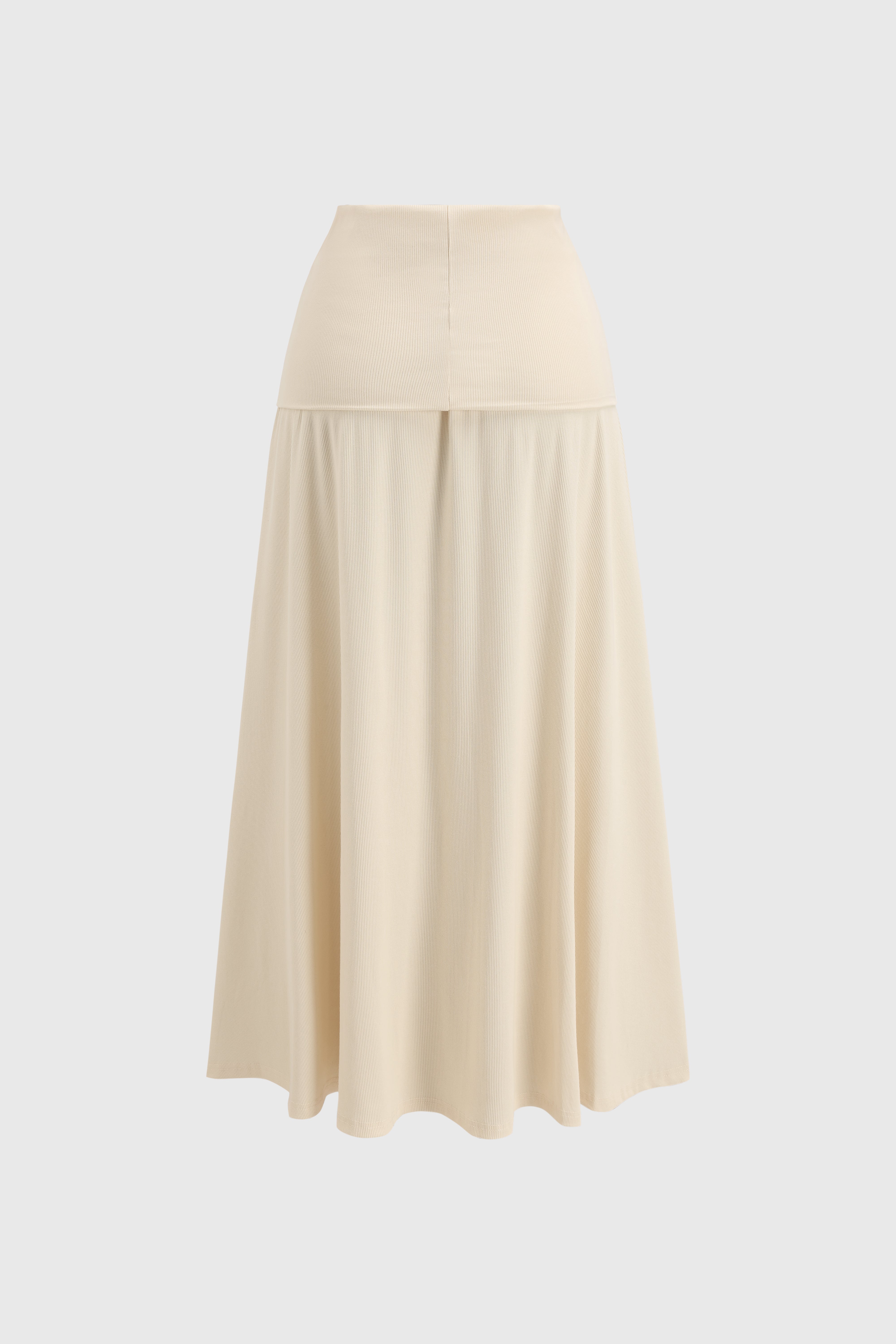 Loop Day Ripple Knit Skirt – Glazed Oat