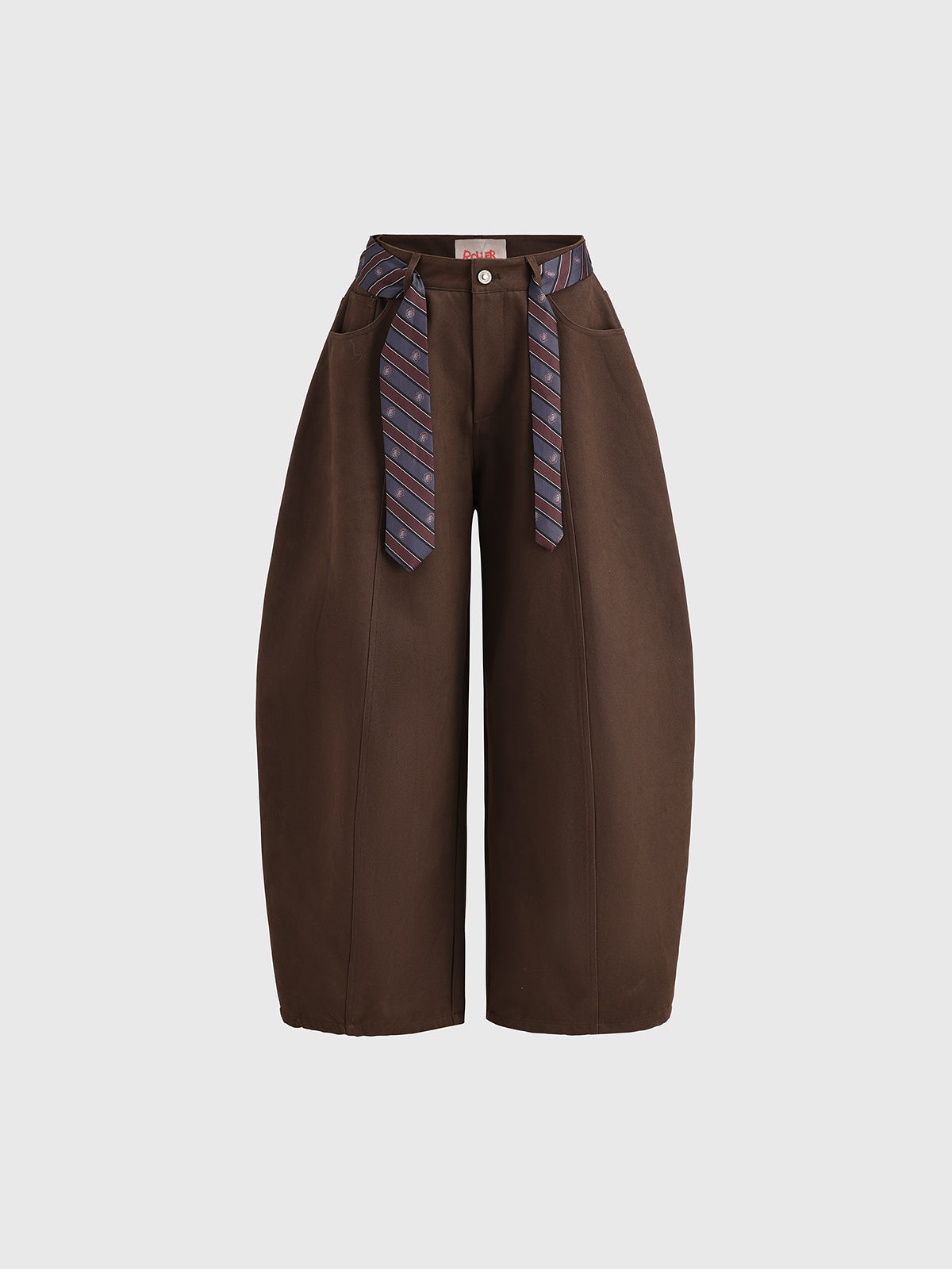 Low Battery Chic” Pants – Espresso Brown