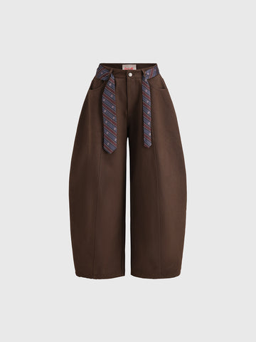 Low Battery Chic” Pants – Espresso Brown