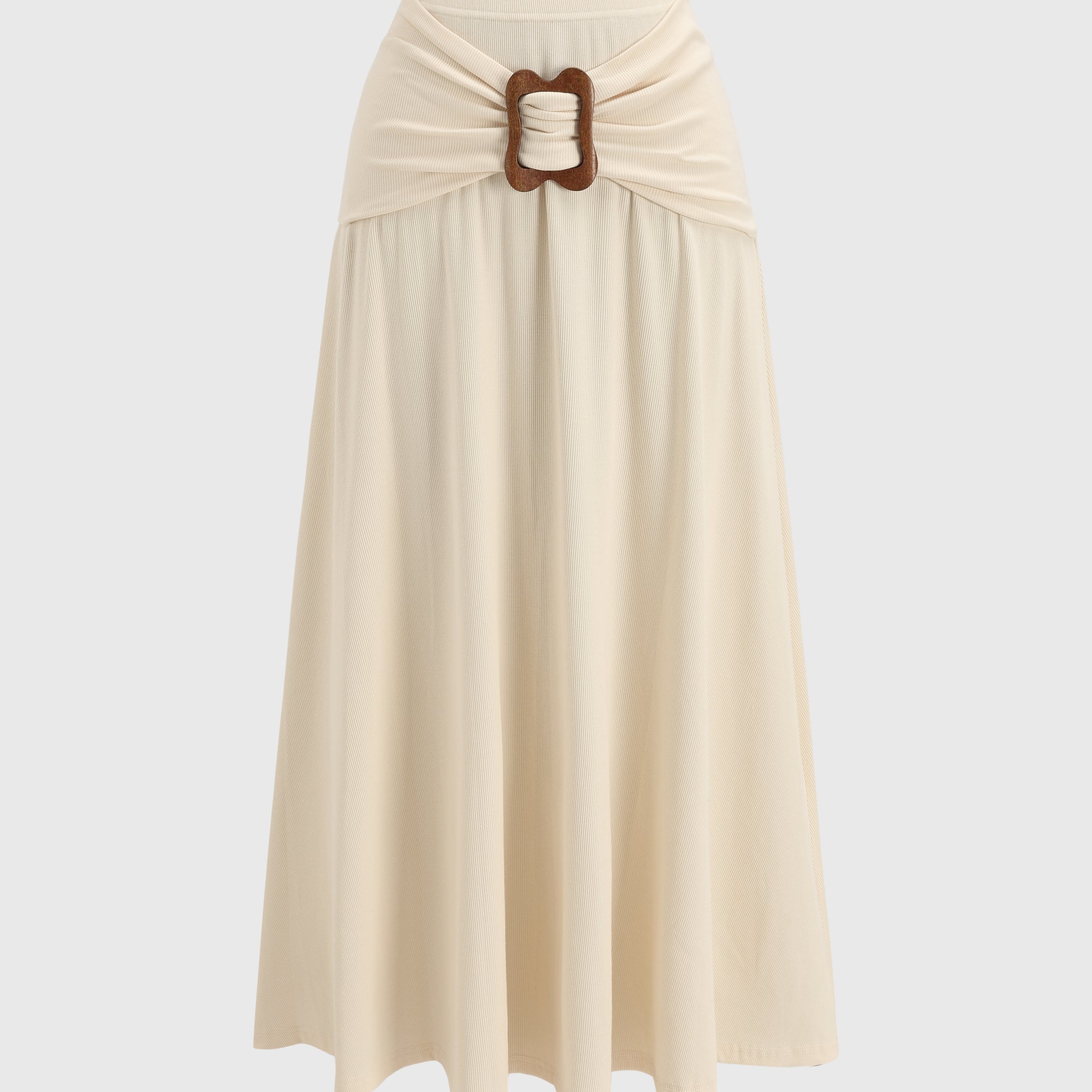 Loop Day Ripple Knit Skirt – Glazed Oat
