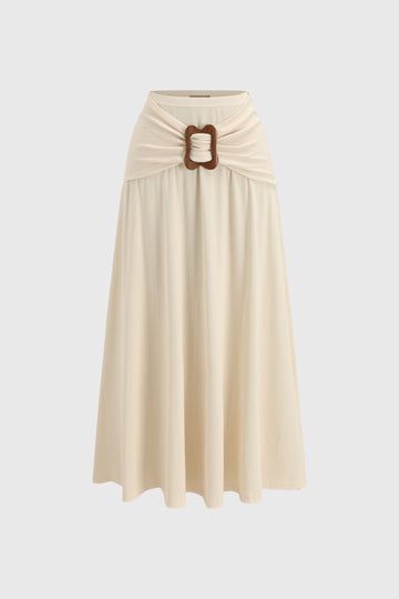 Loop Day Ripple Knit Skirt – Glazed Oat
