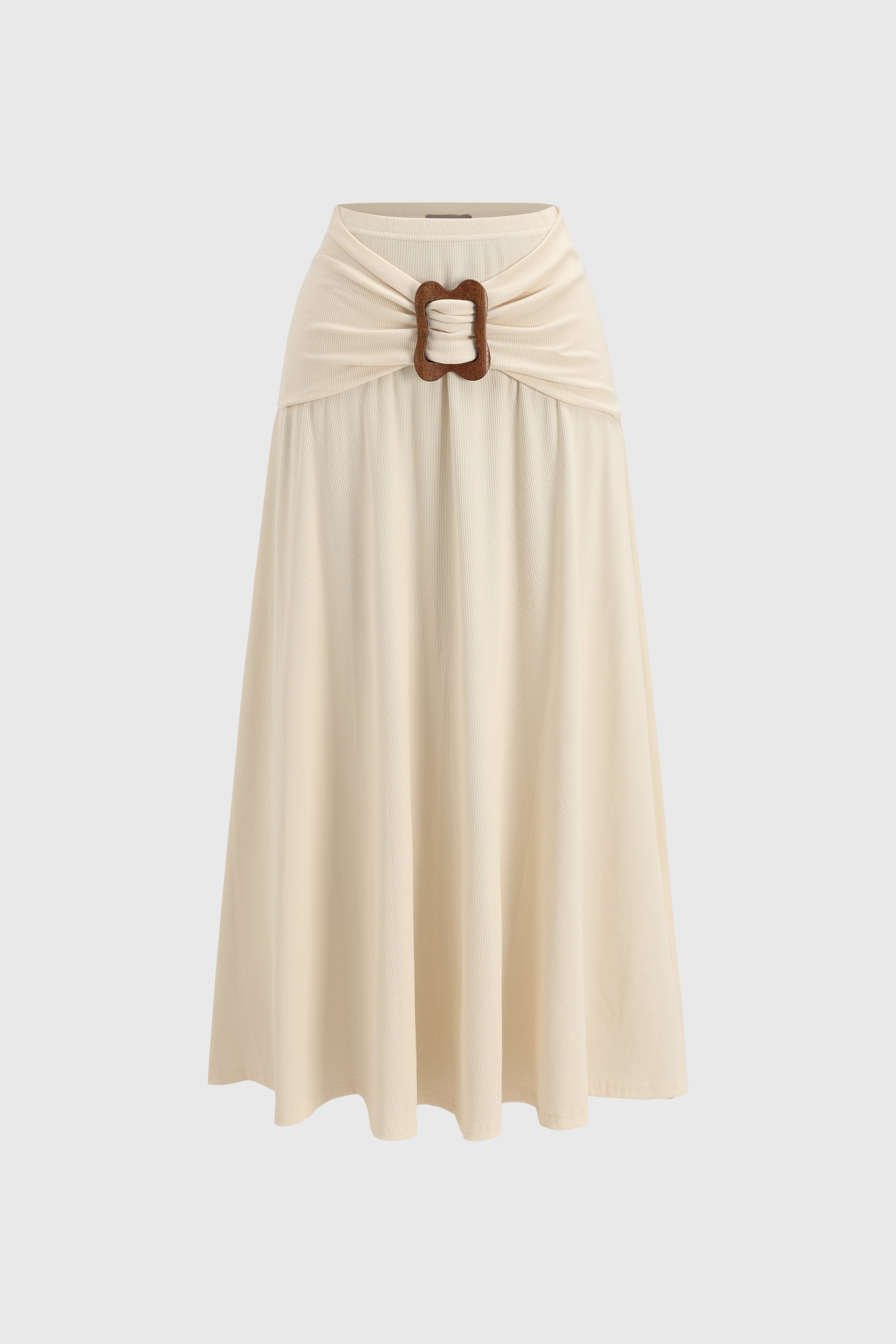 Loop Day Ripple Knit Skirt – Glazed Oat