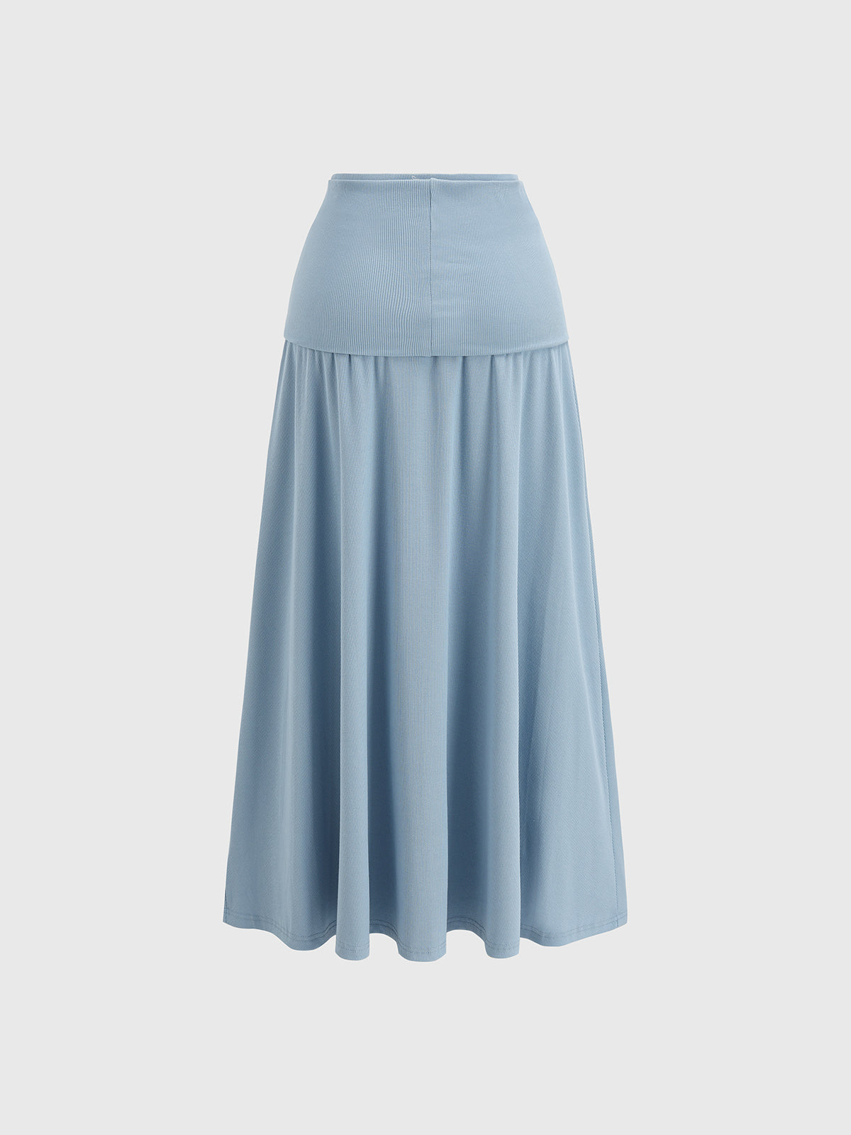 Loop Day Ripple Knit Skirt – Baby Blue