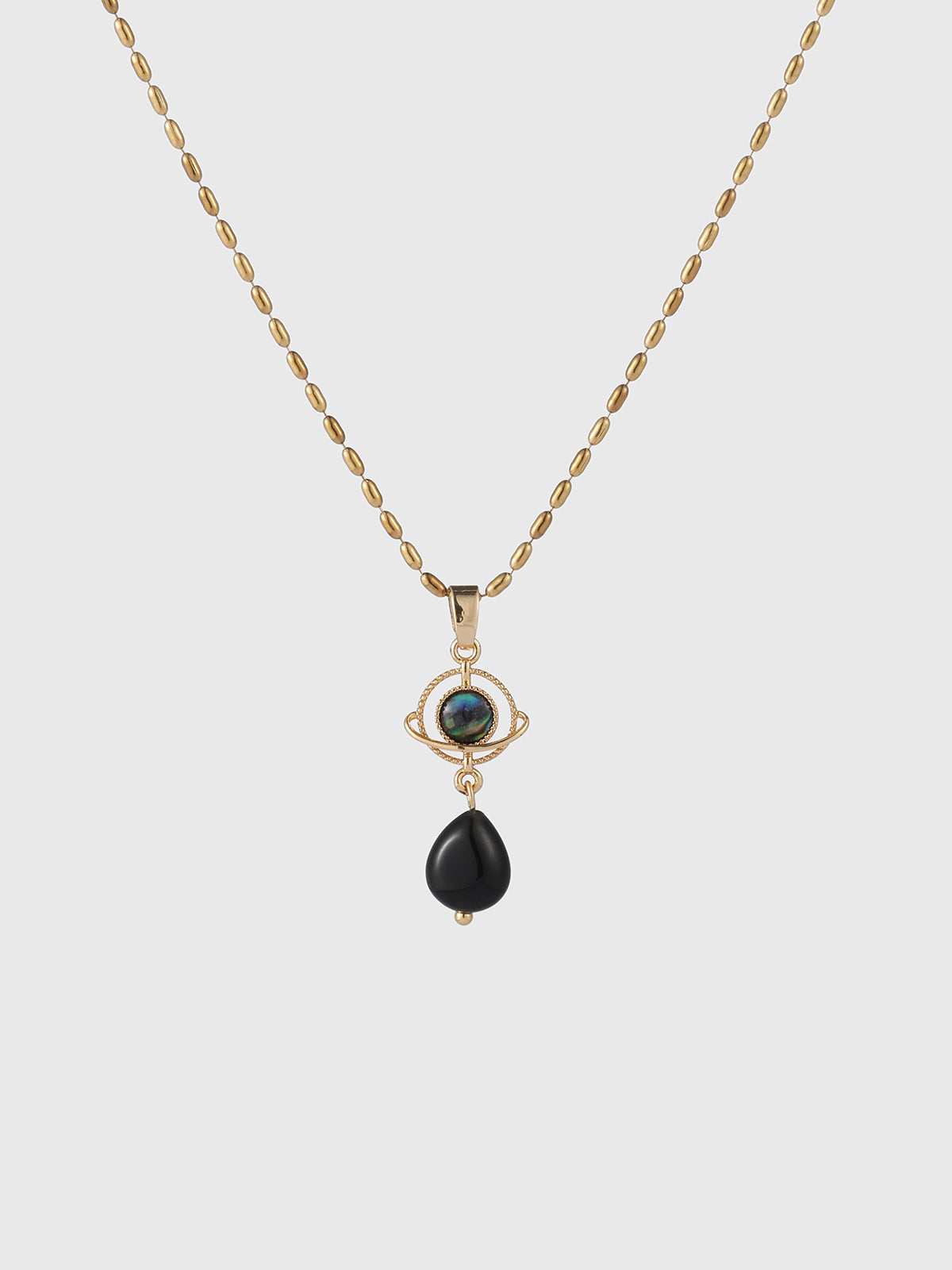 Hold the Look Necklace – Black Gold