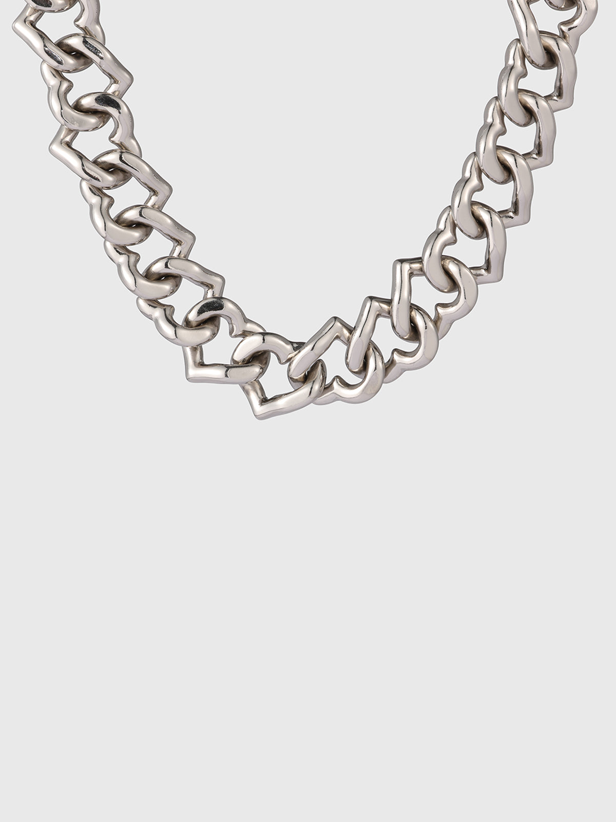 Watch Your Distance Necklace – Silver Heart