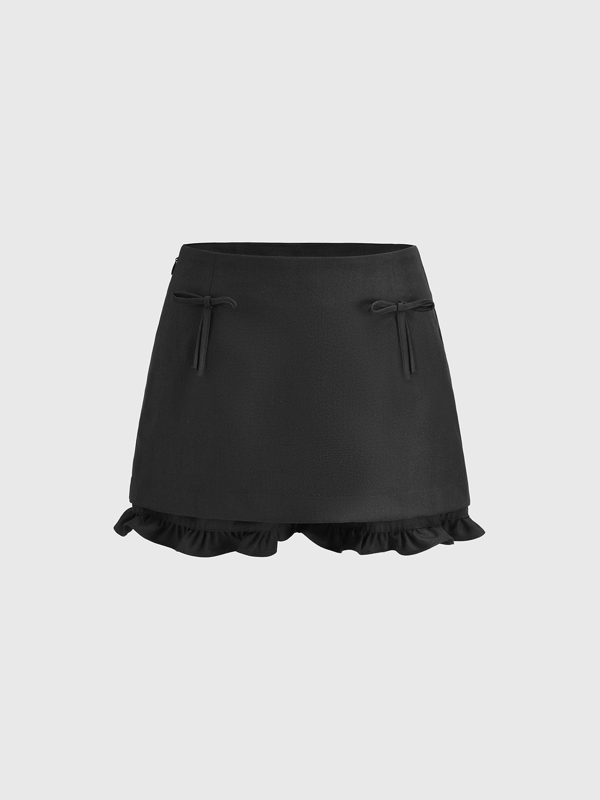 Shadow Trim Skirt – Ink Black