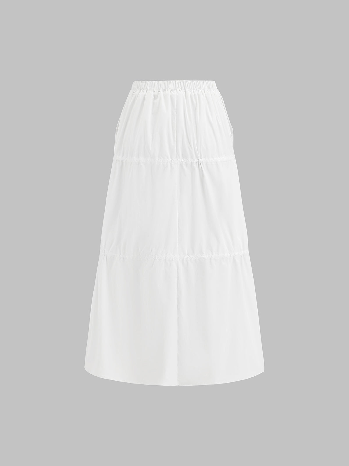 Idle Tab Bow Skirt – Mist Blue