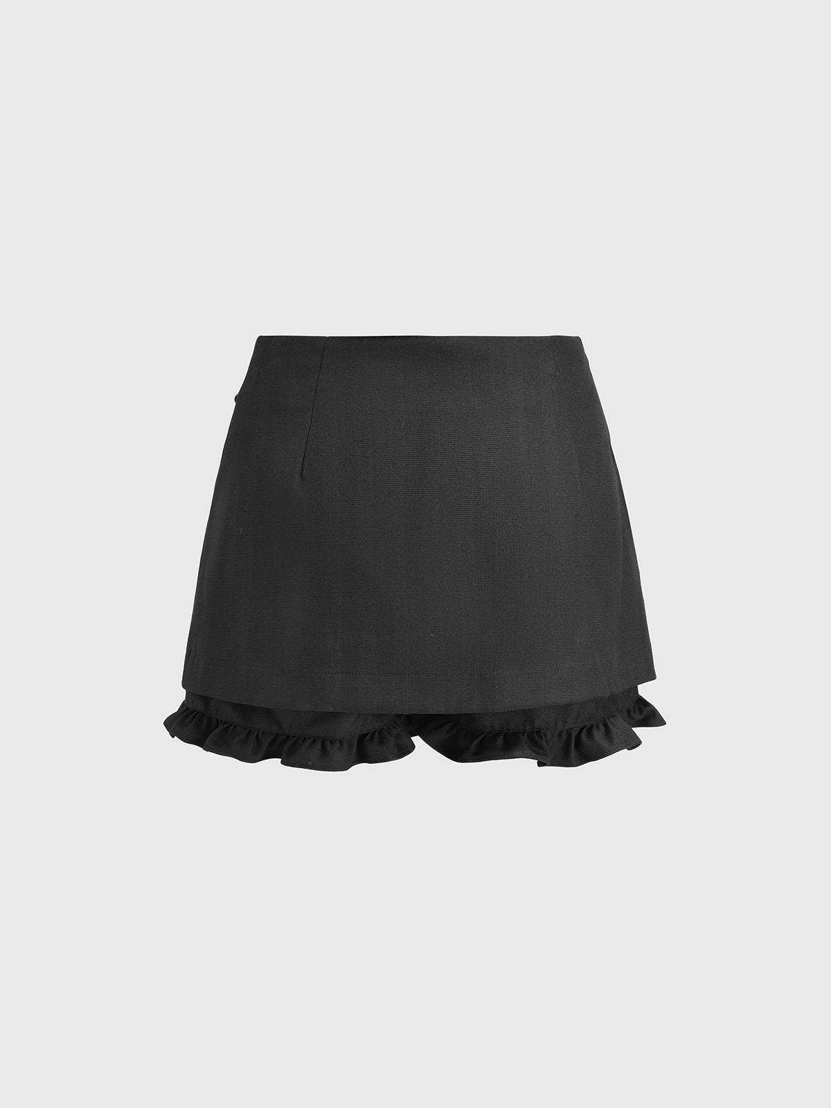Shadow Trim Skirt – Ink Black