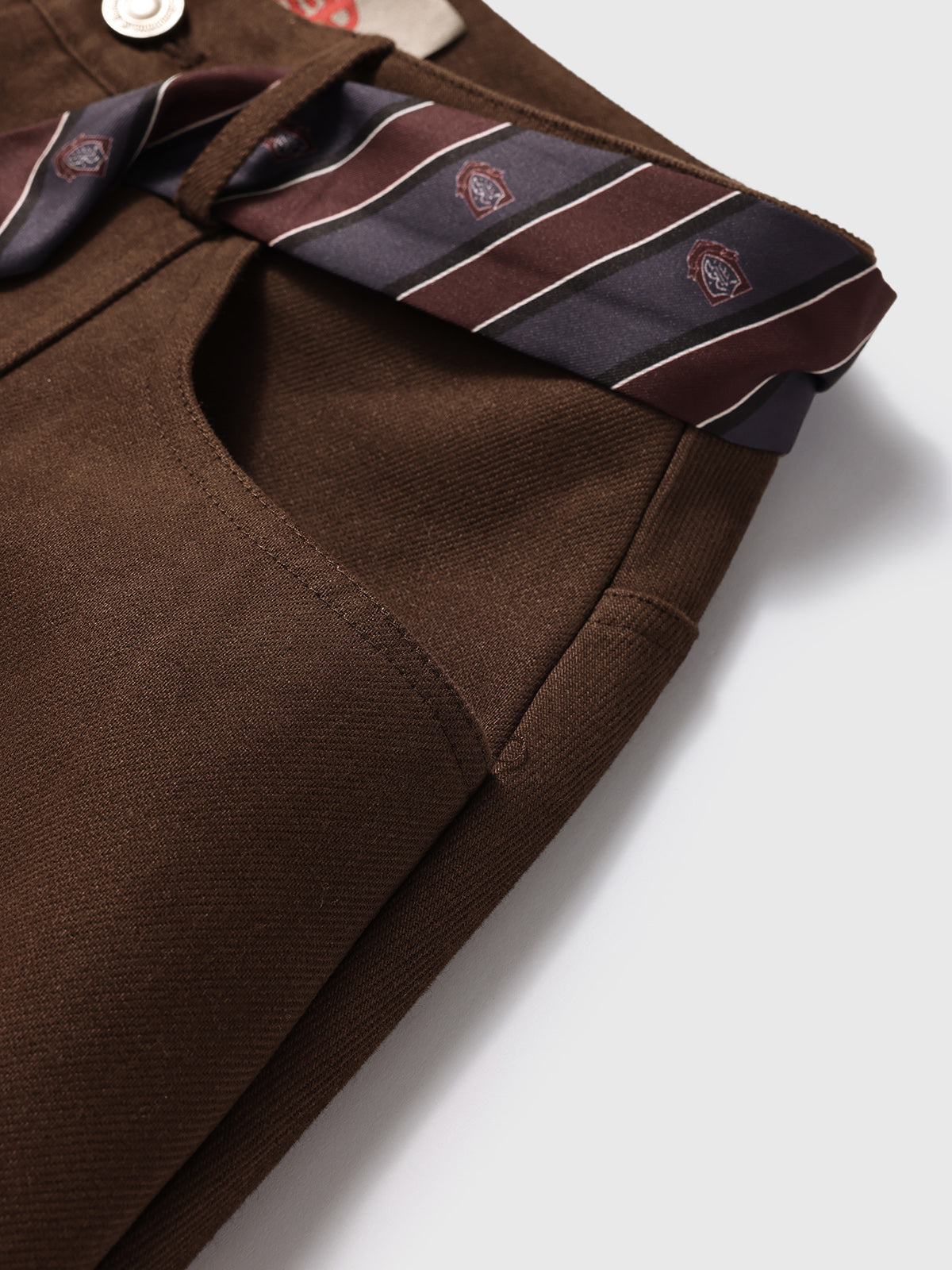 Low Battery Chic” Pants – Espresso Brown