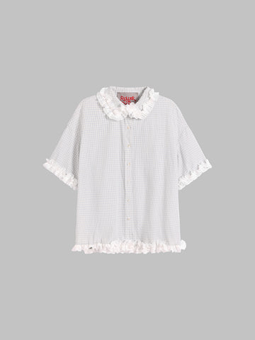 Calendar Ruffle Shirt – Cloud Milk