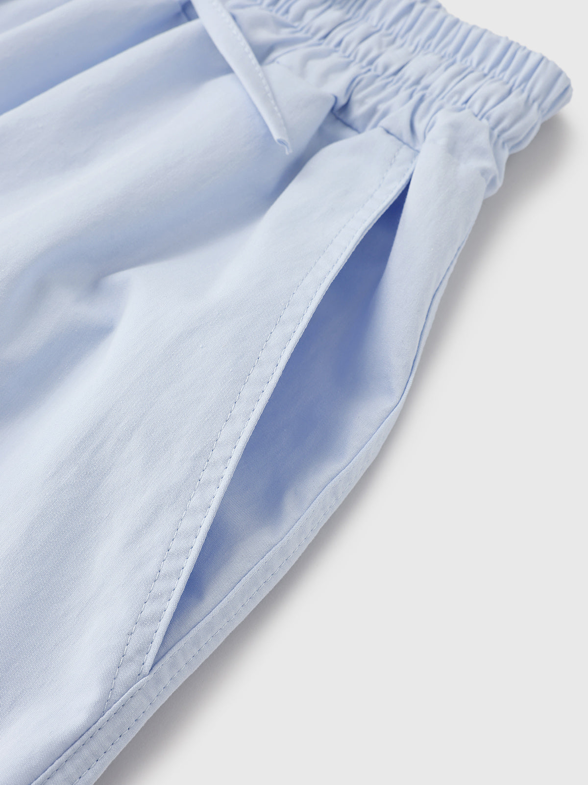 Idle Tab Bow Pants – Mist Blue