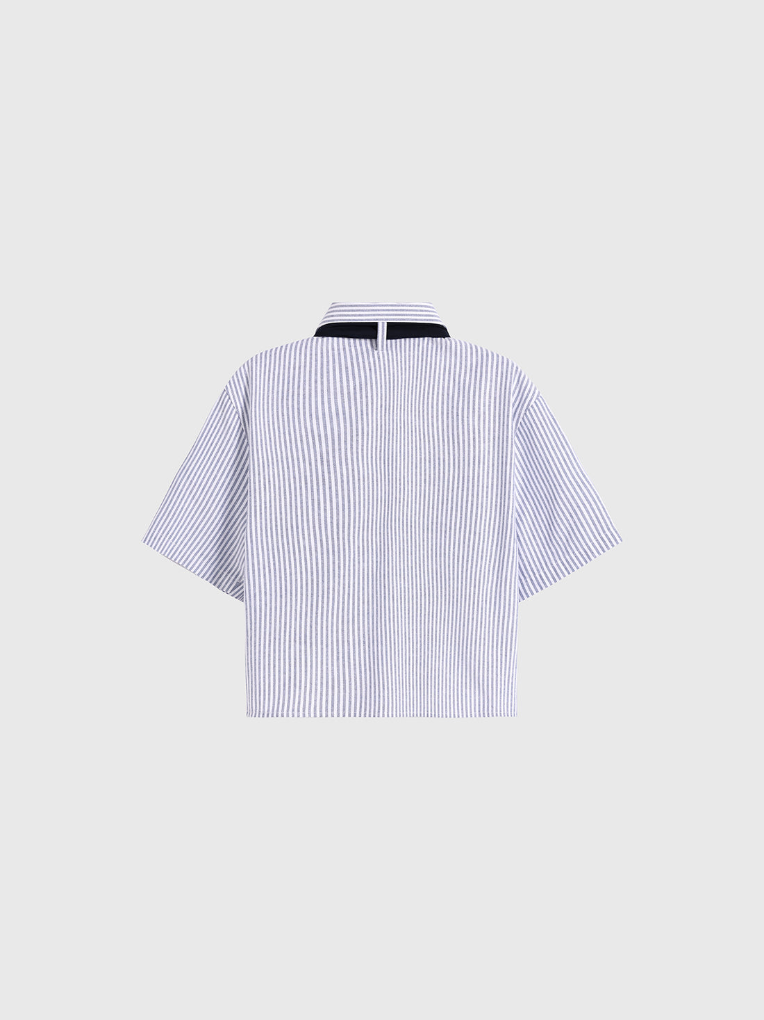 Twin Sheet Crop Shirt – Bleach Stripe